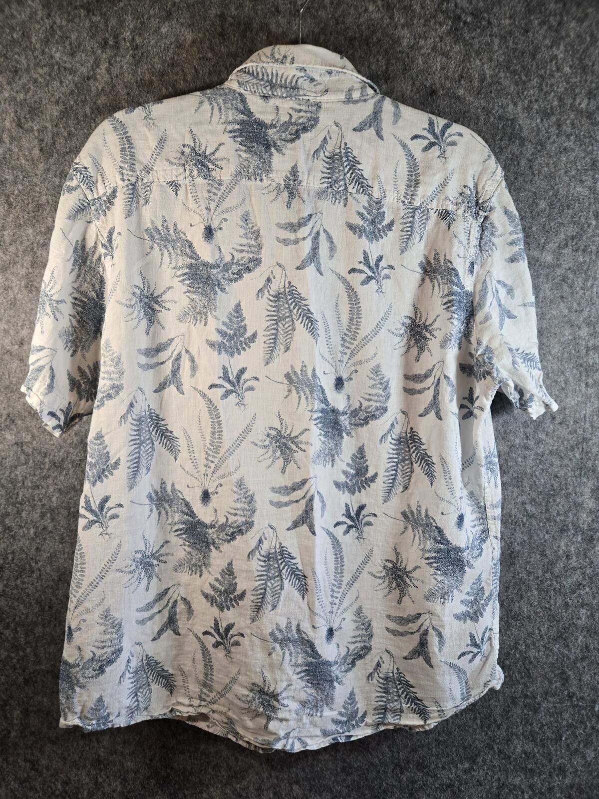 American Rag 100% Cotton/Linen XL Short Sleeve Tropical Button Down Shirt Size US L / EU 52-54 / 3 - 2 Thumbnail