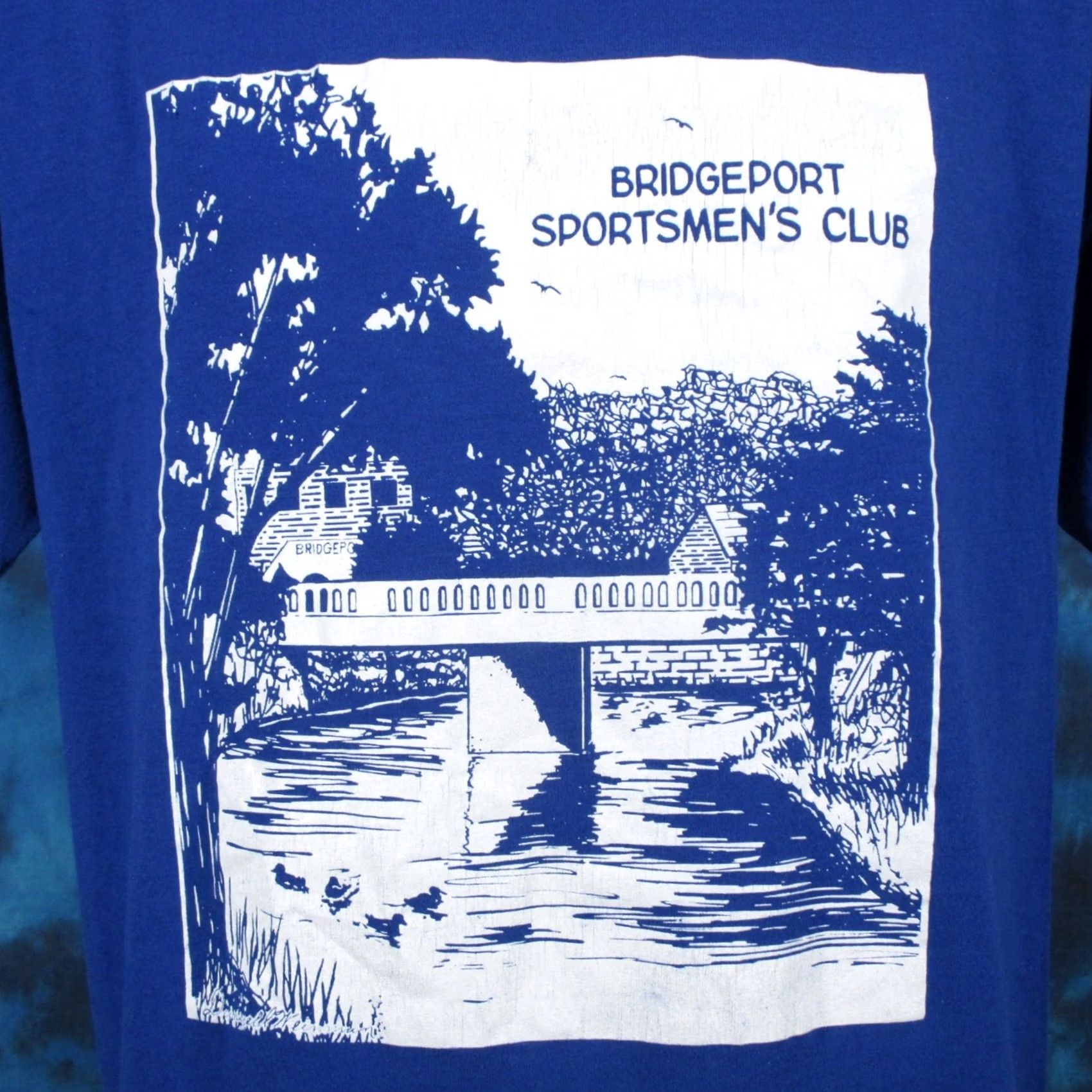 Vintage vintage 80s BRIDGEPORT SPORTSMEN’S CLUB BUTTERY SOFT T-Shirt LARGE blue 80s Mens Shirt"} Size US L / EU 52-54 / 3 - 2 Thumbnail