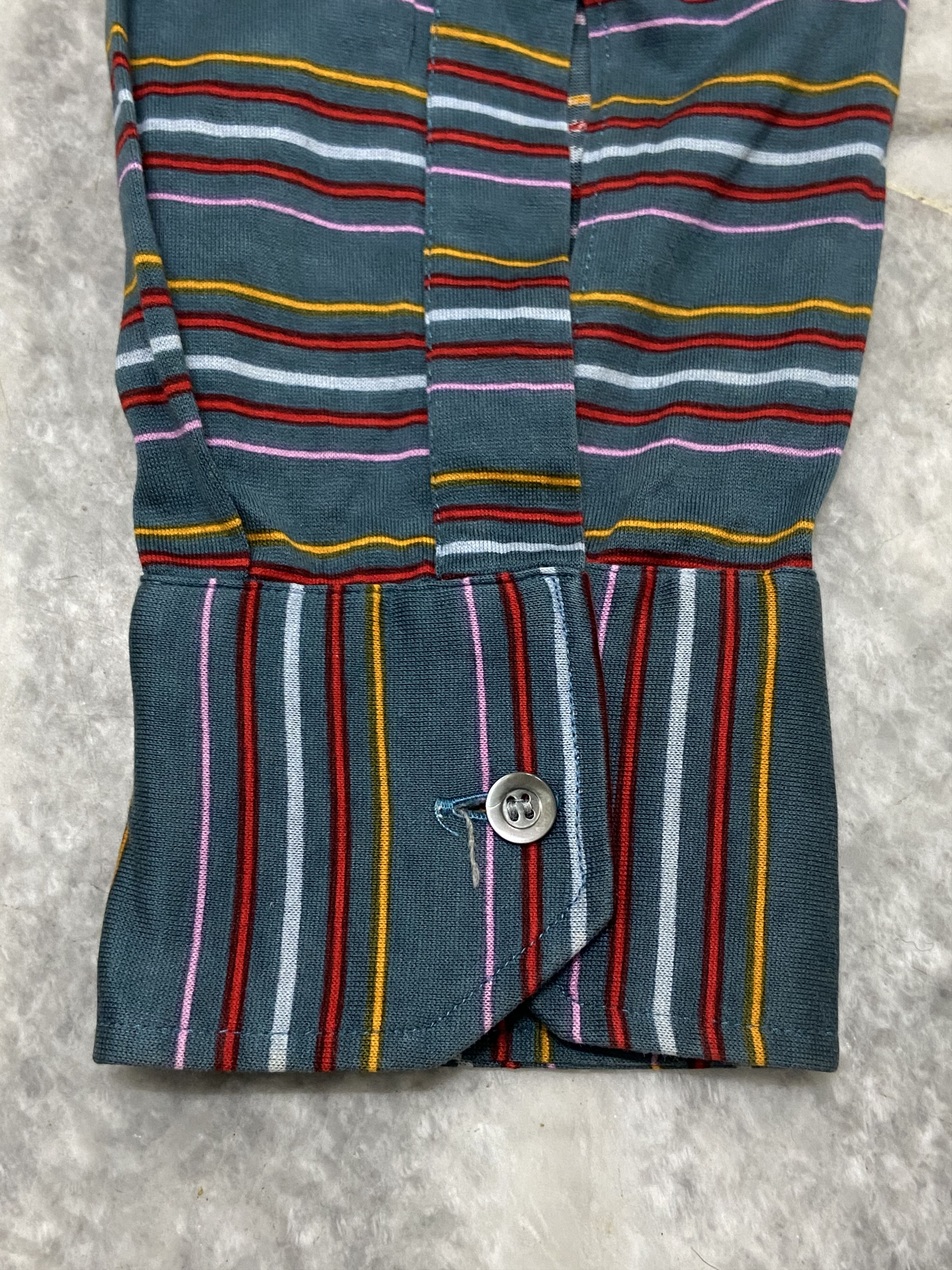 Celine Celine multicolour striping small Arc de Triomphe Polo Size US M / EU 48-50 / 2 - 5 Thumbnail