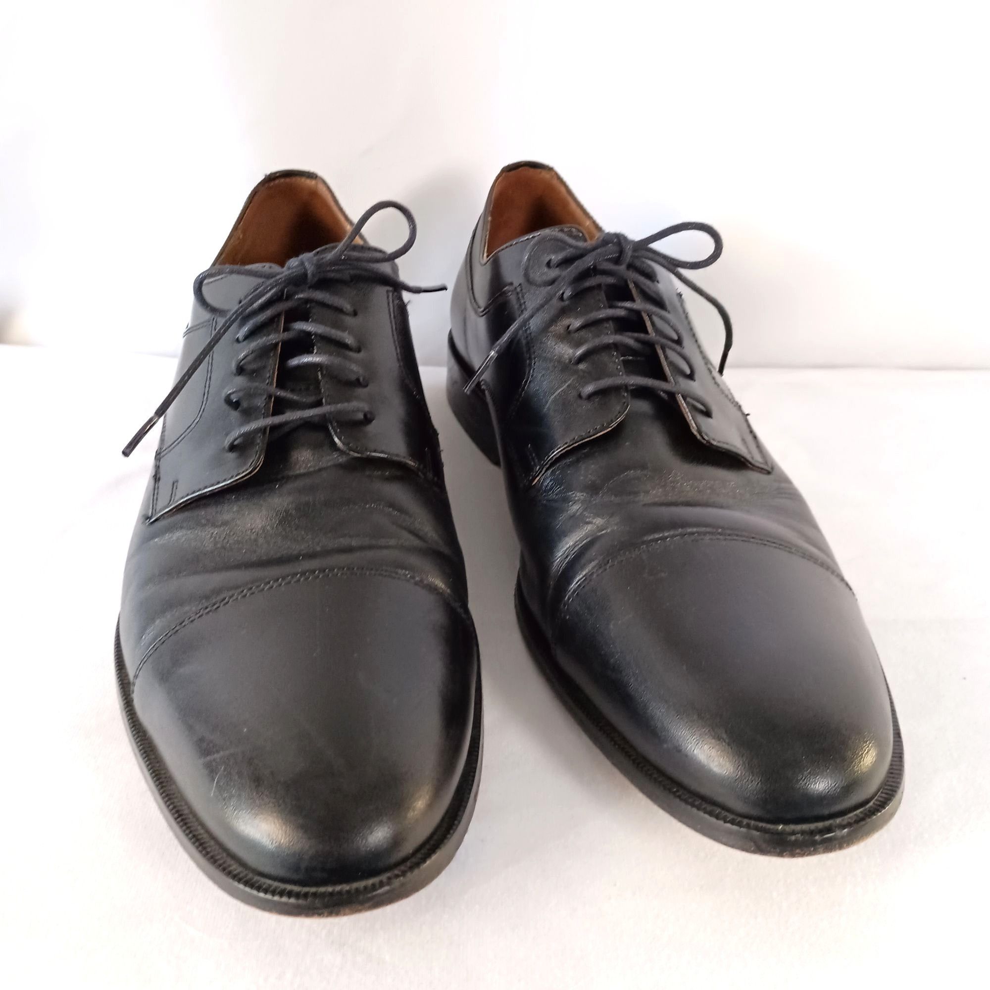 Johnston & Murphy Johnston & Murphy Tillman Oxford Black Leather Cap Toe Men’s Size US 10.5 / EU 43-44 - 5 Thumbnail