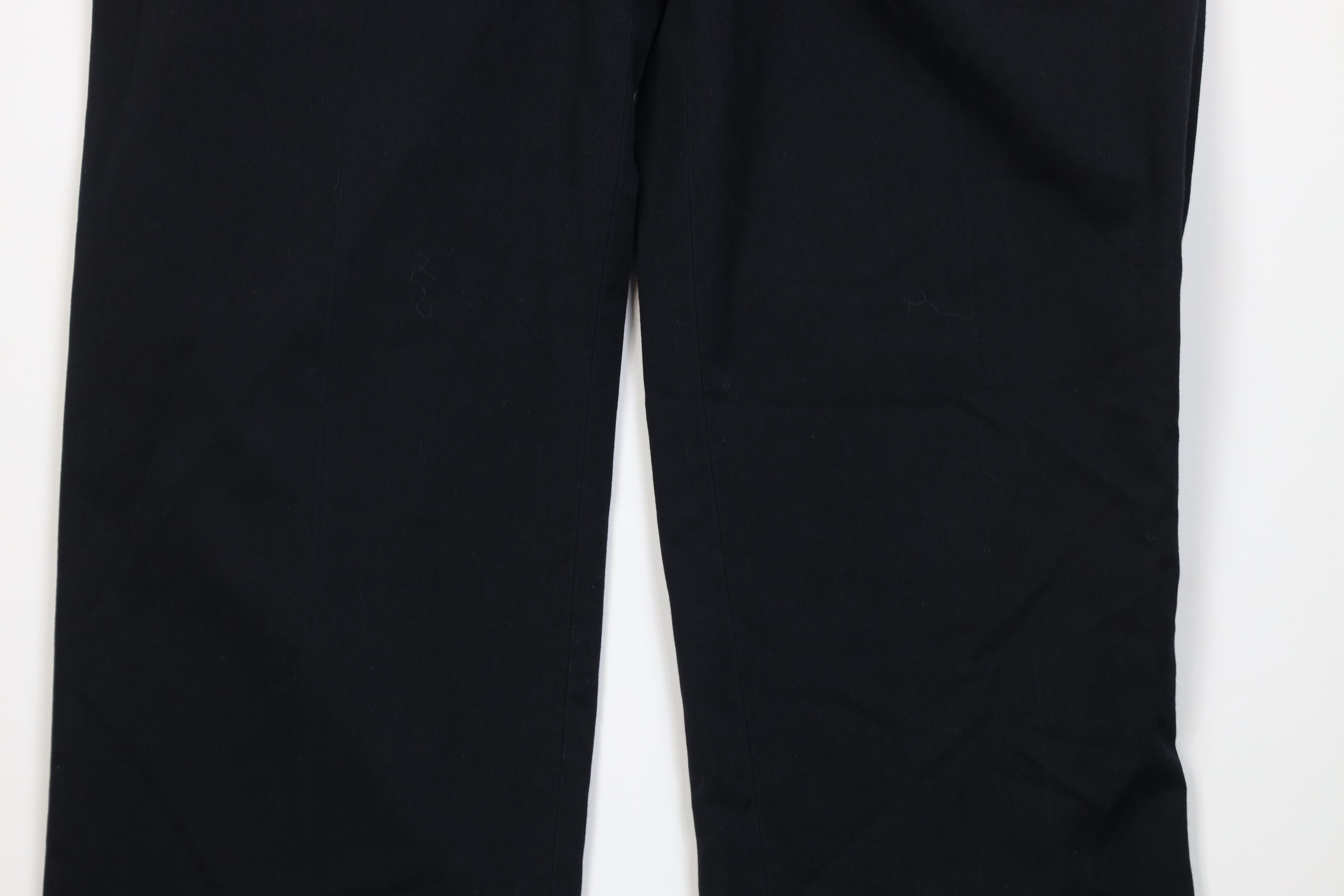 Vintage Vintage 90s Streetwear Distressed Wide Leg Chino Pants Black Size US 32 / EU 48 - 3 Thumbnail