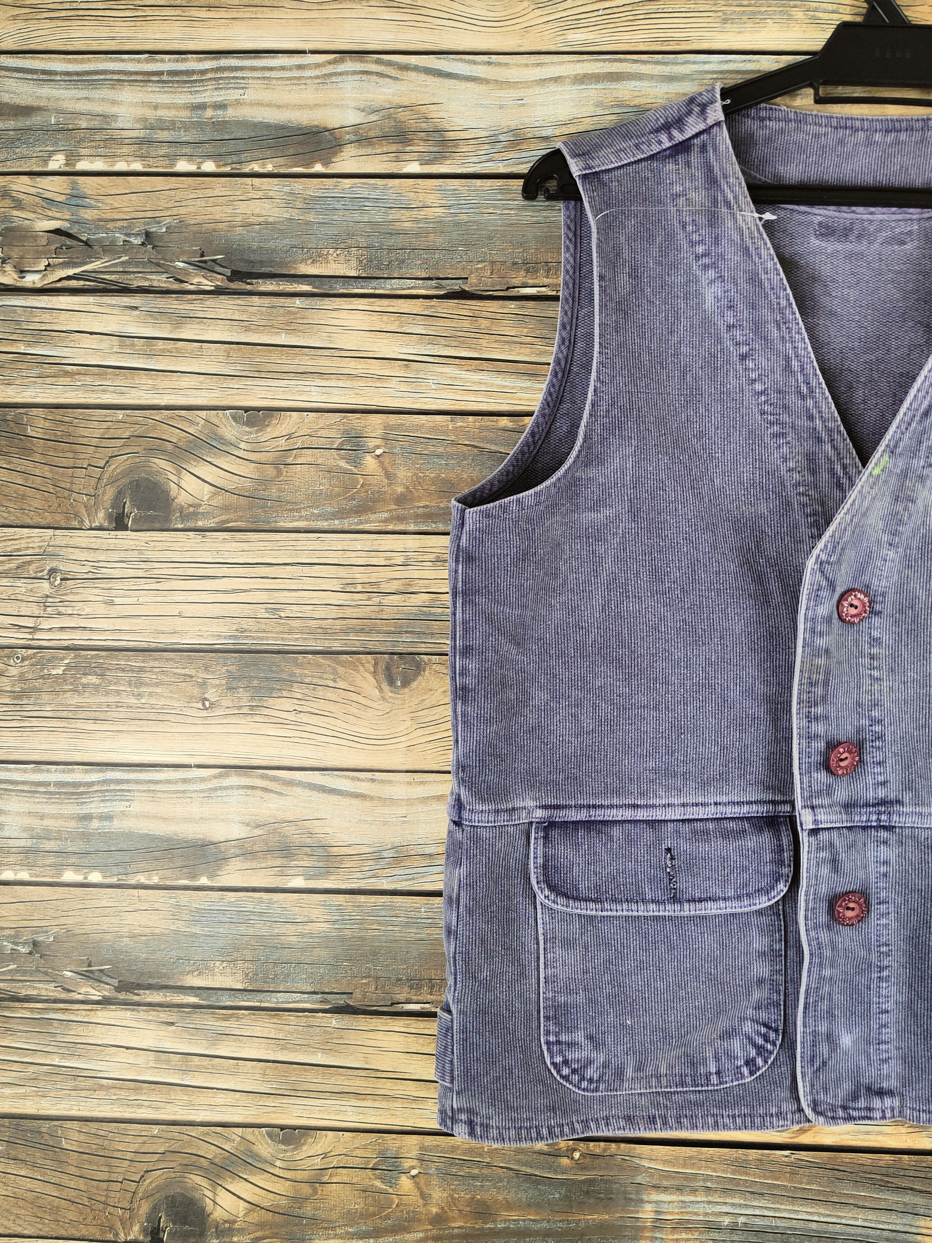Vintage Japan Vintage indigo denim Blue Vests #S2933 Size US M / EU 48-50 / 2 - 4 Thumbnail