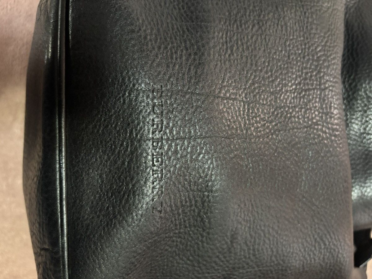 Burberry Burberry Black Leather Hobo Bag Authentic Vintage Nova Check Size ONE SIZE - 9 Thumbnail