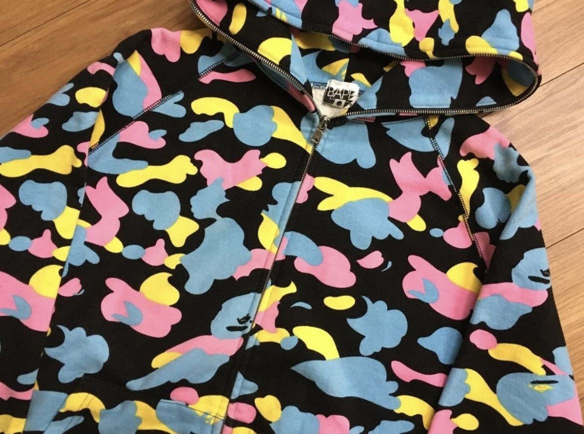 Bape RARE OG 2006 A BATHING APE COTTON CANDY FULLZIP HOODIE Size US M / EU 48-50 / 2 - 2 Thumbnail
