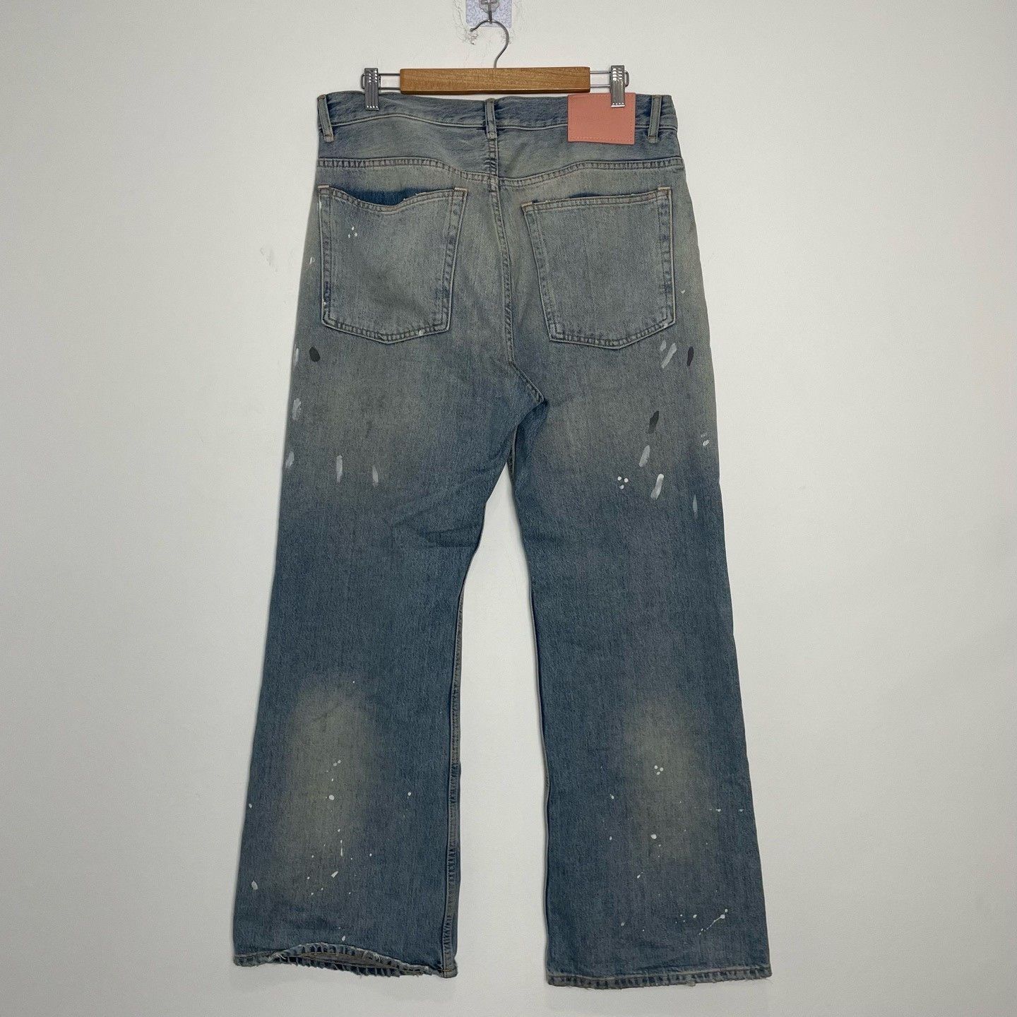 Acne Studios Acne Studios Washed Blue Splatter Jeans Size US 30 / EU 46 - 2 Thumbnail
