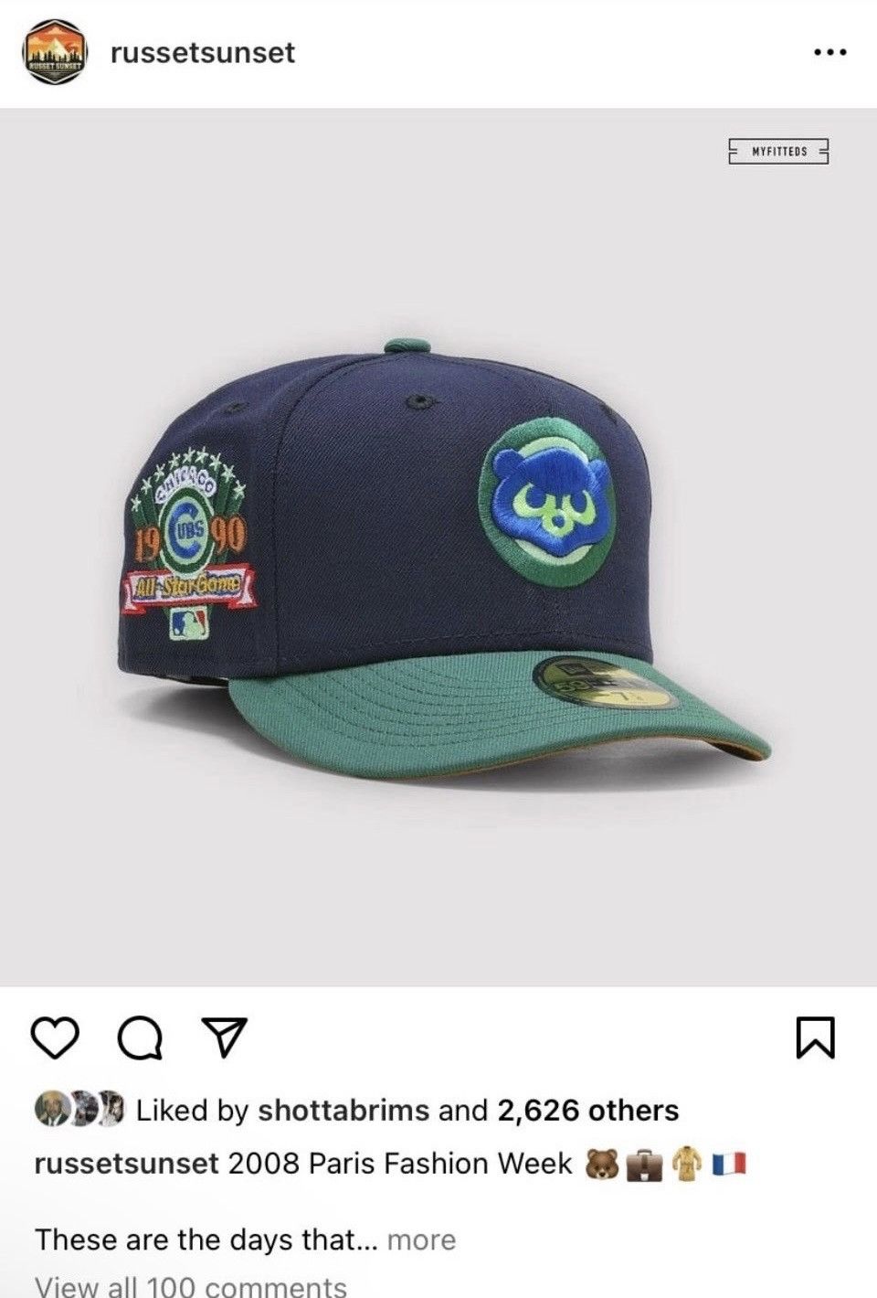 MyFitteds × New Era Myfitteds Chicago cubs Kanye fashion week inspired 2.0 Size ONE SIZE - 6 Thumbnail
