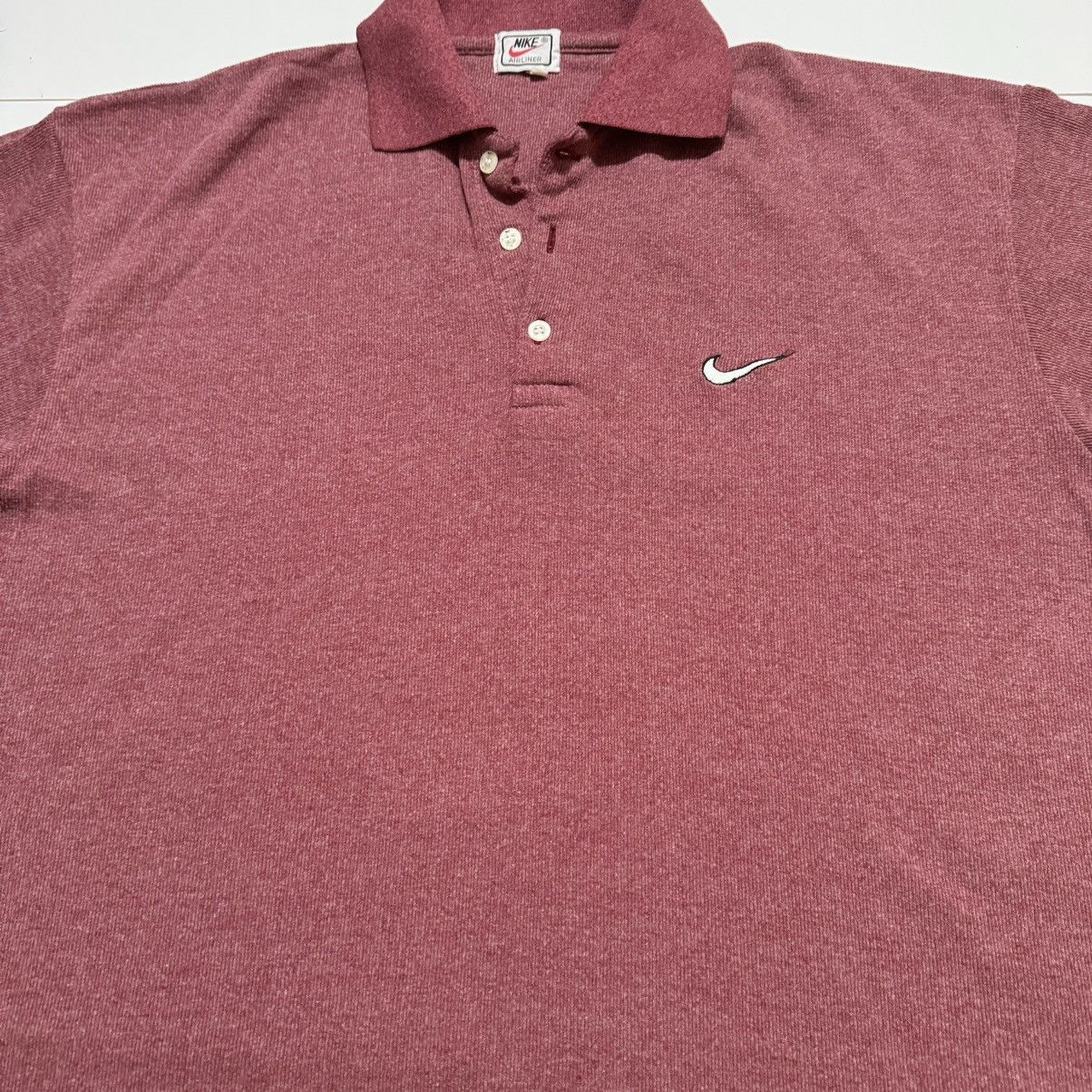 Nike × Vintage Vintage Nike Airliner Men’s Red Golf Polo Shirt 90s Size XL Size US XL / EU 56 / 4 - 2 Thumbnail