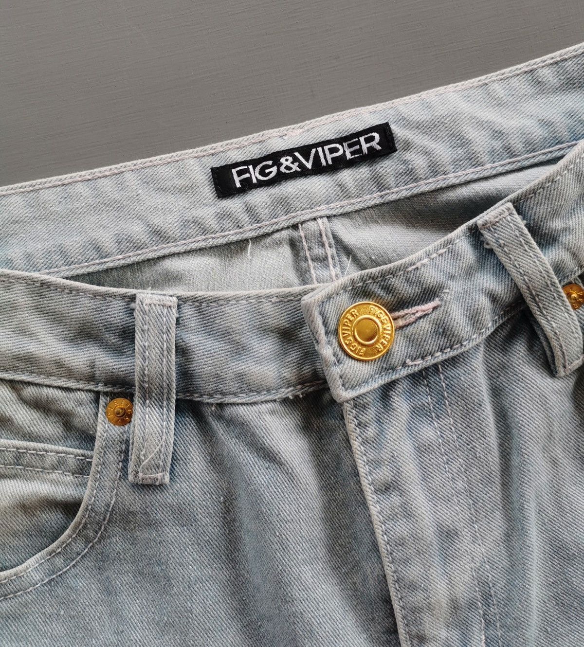 Vintage Fig & Viper Pink Paint Brush Distressed Jeans Size 26" / US 2 / IT 38 - 7 Thumbnail