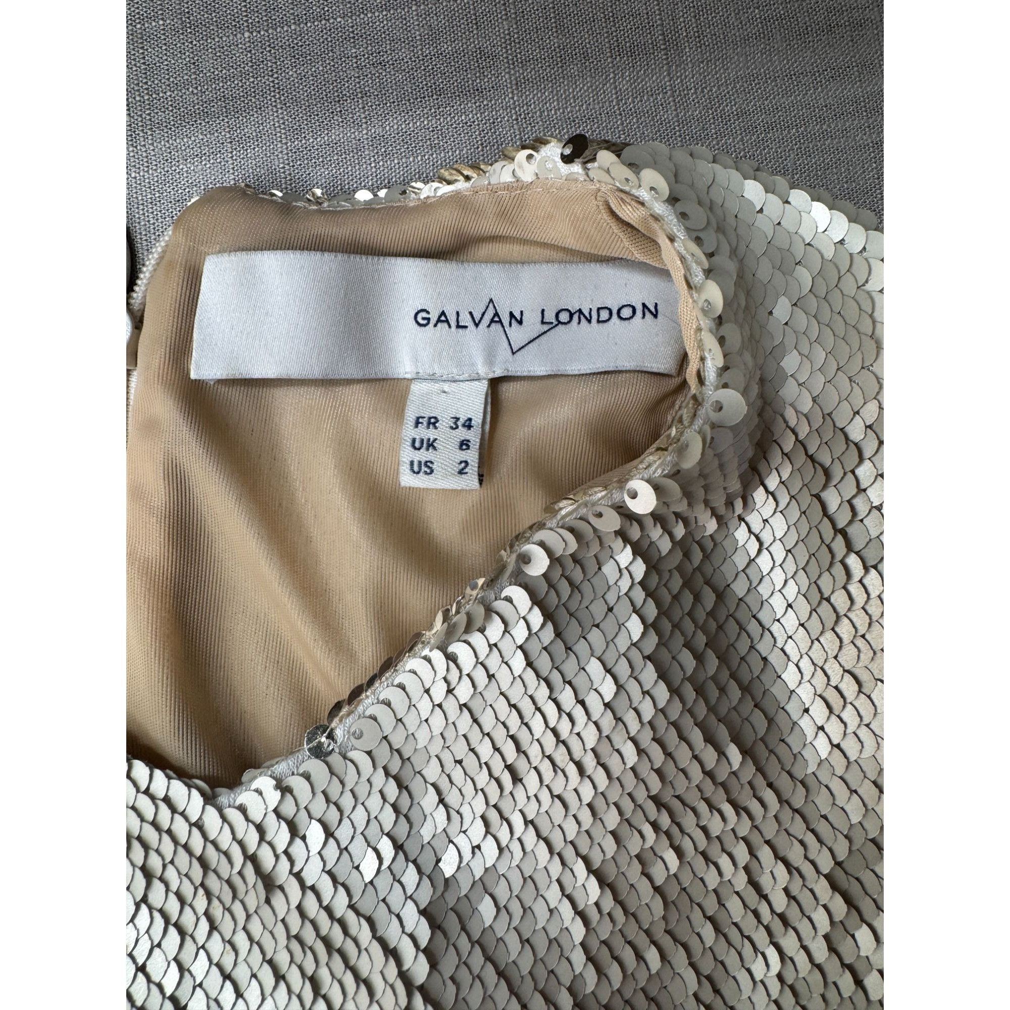 Galvan Galvan Gold Dress Sequin Maxi FR34 US2 Size XS / US 0-2 / IT 36-38 - 8 Thumbnail