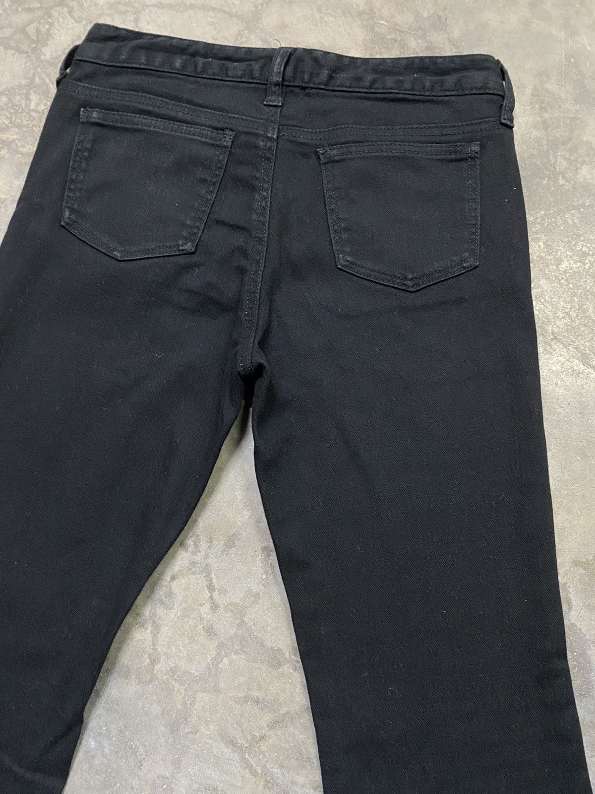 Hysteric Glamour × Japanese Brand × Tornado Mart Flare Jeans Japanese Daily Topics Super Black Boot Cut Size 27" / US 4 / IT 40 - 18 Thumbnail