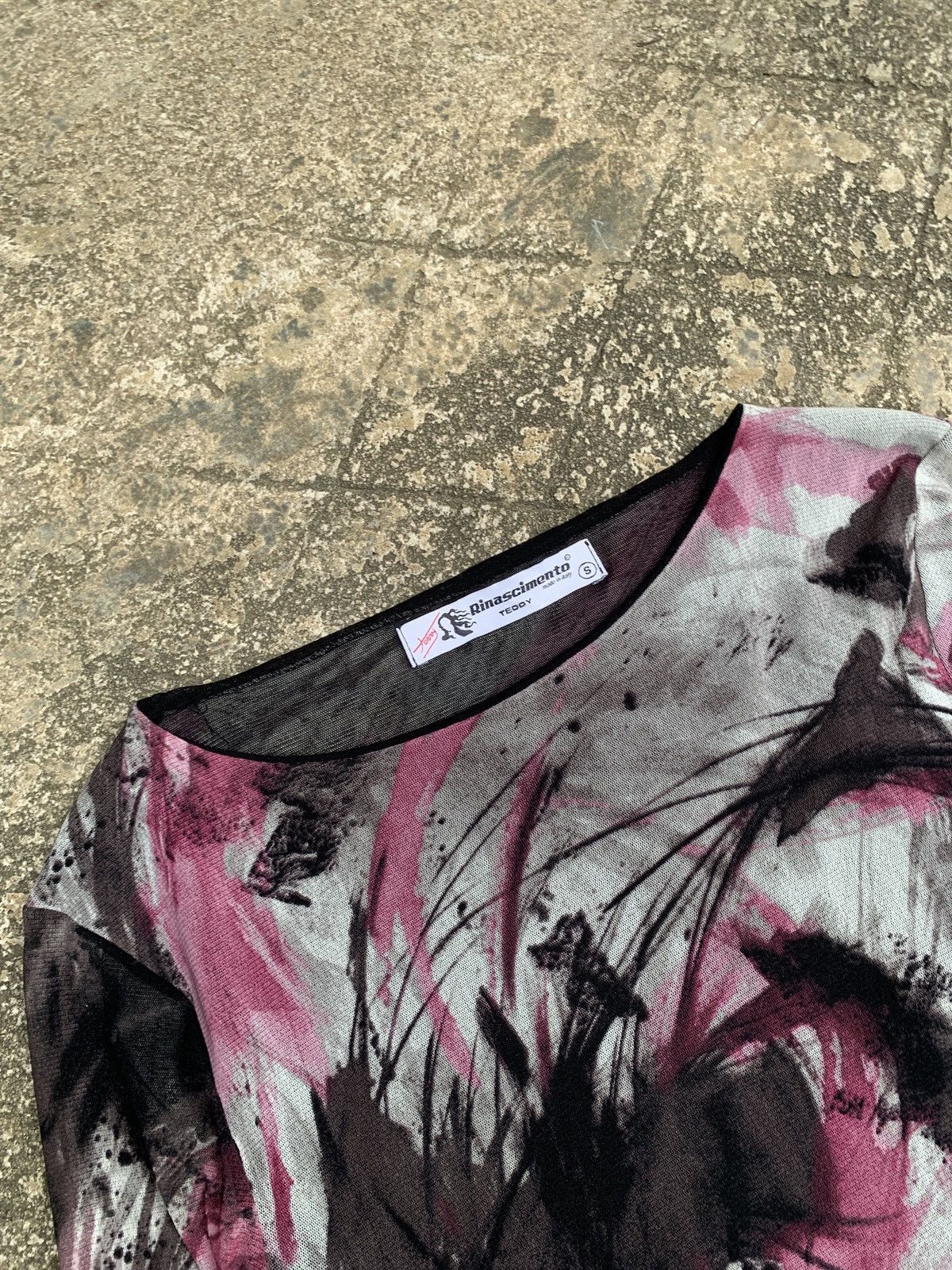 Other y2k Teddy Rinascimento Italy Abatract Scratch Art Mesh Top Size S / US 4 / IT 40 - 7 Thumbnail