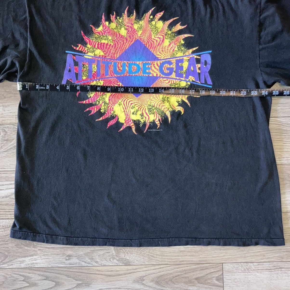 Other 90s Attitude Gear fractal surf skate tee Size US XL / EU 56 / 4 - 4 Thumbnail