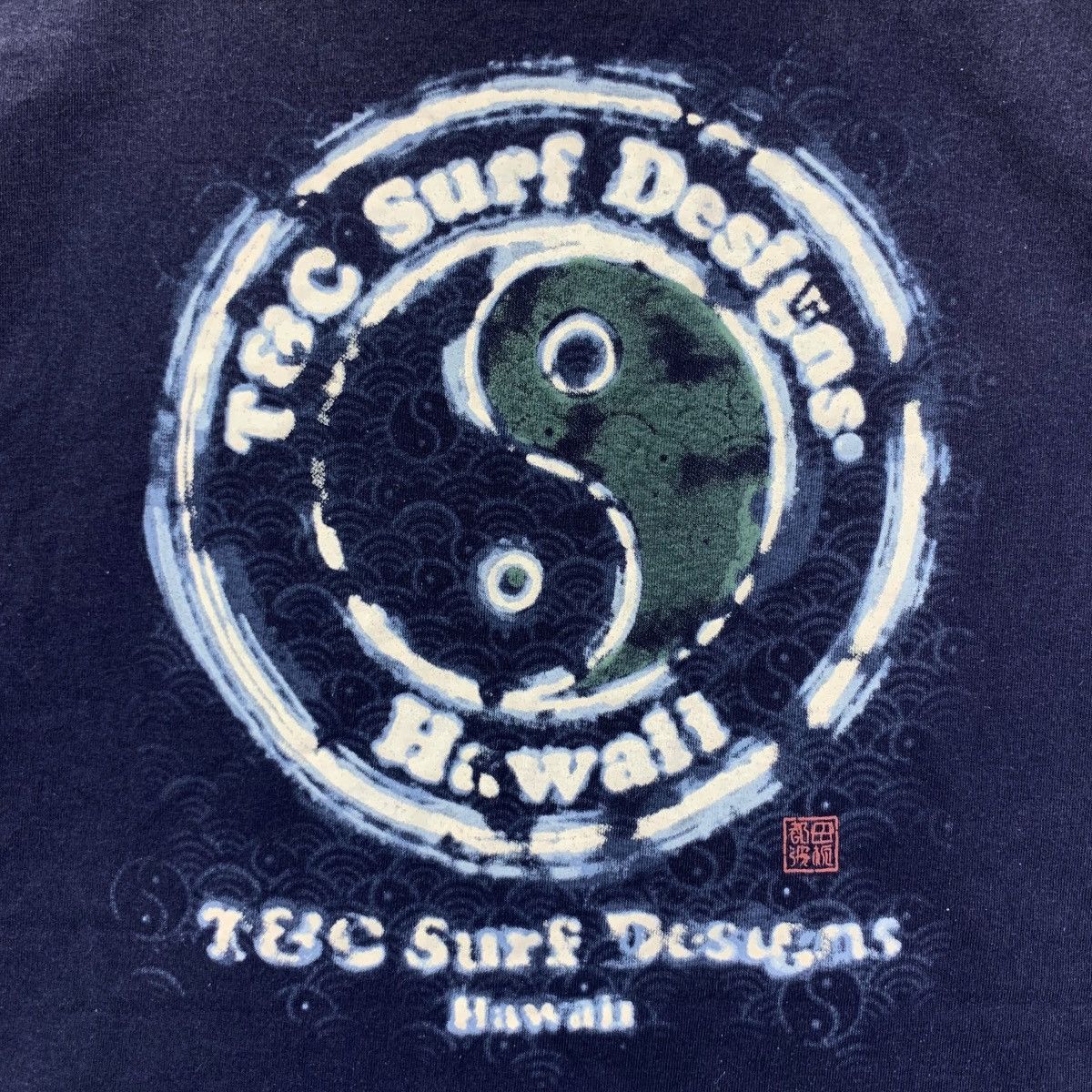 Vintage Vintage 90’ T&C SURF DESIGNS Natural Sun Faded Tee Shirt Size US L / EU 52-54 / 3 - 5 Thumbnail