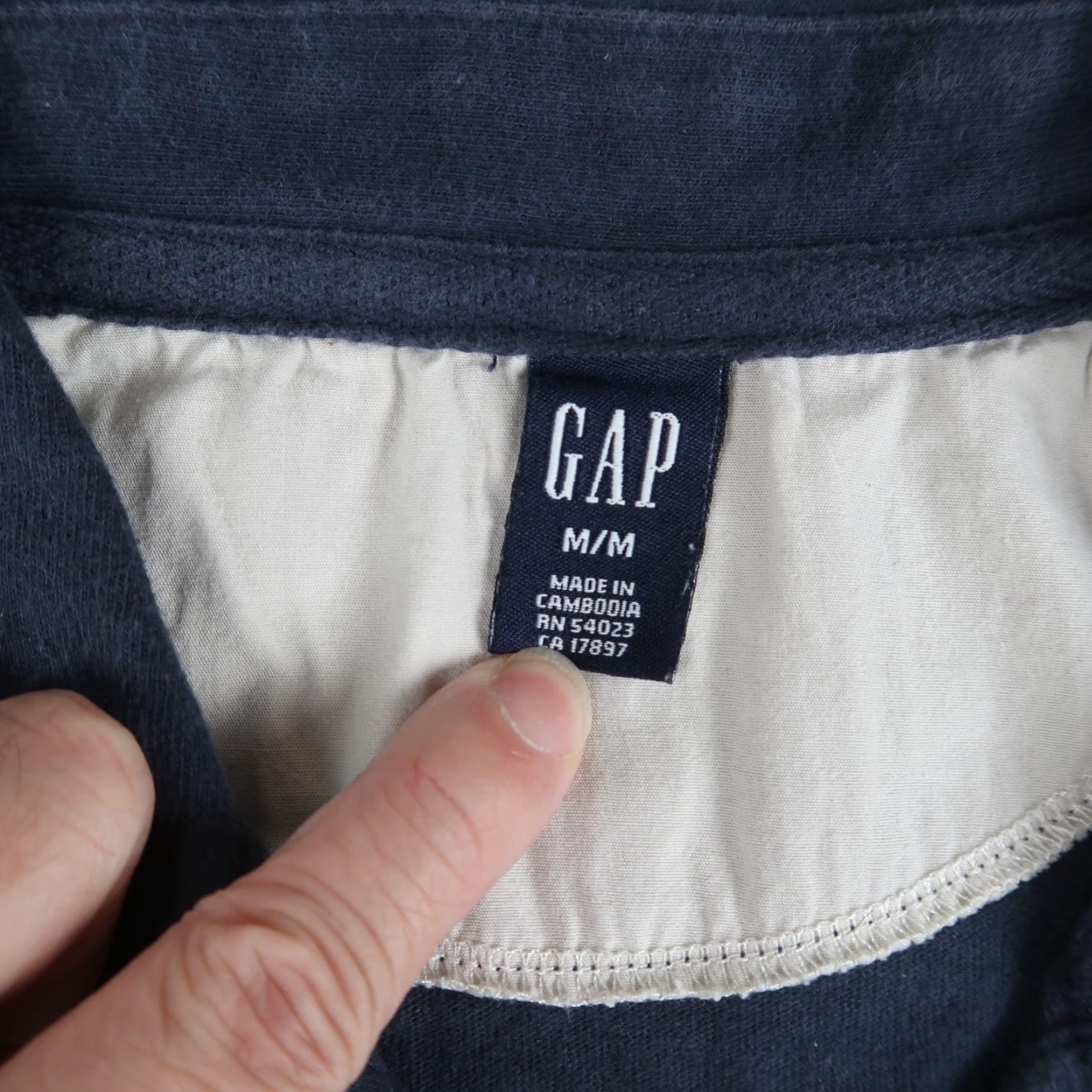 Gap VINTAGE Y2K GAP Shirt Polo Yellow Blue Short Sleeve Mens M Medium Collared Size US M / EU 48-50 / 2 - 3 Thumbnail