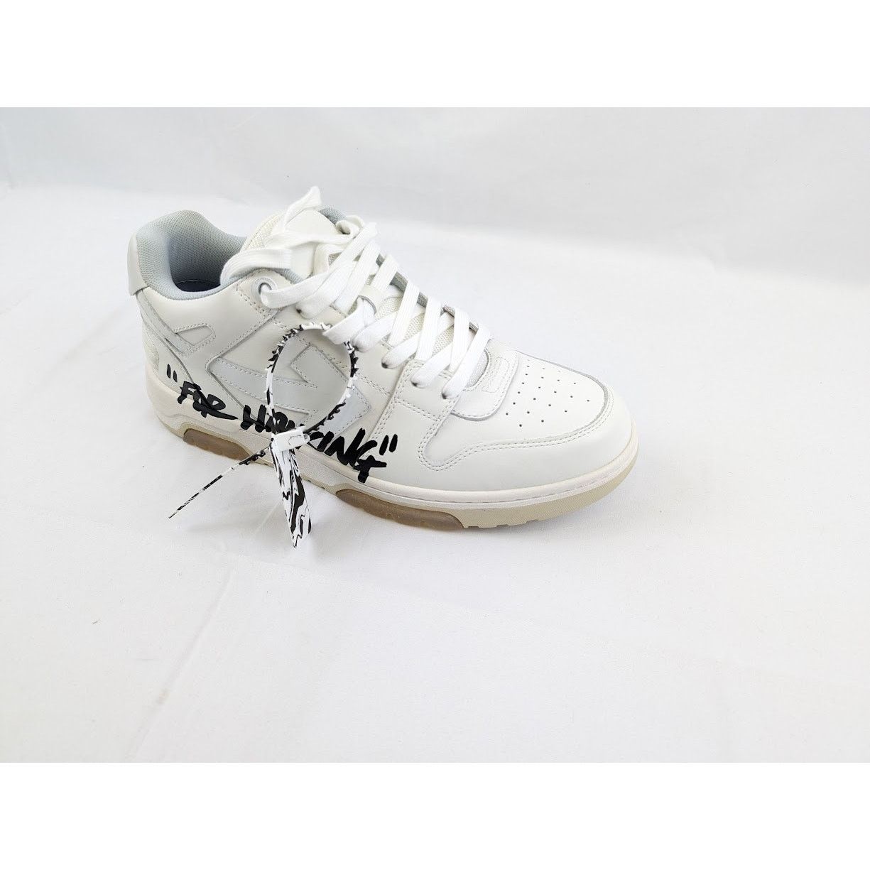 Off-White o1rshd1 Out Of Office Calf Low-Top Sneakers in White Size US 11 / EU 44 - 2 Thumbnail