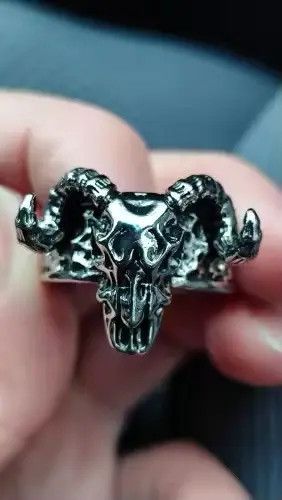 Jewelry Matsusaka x Eno Punk Sheep Head Resizeable Ring Size ONE SIZE - 3 Thumbnail