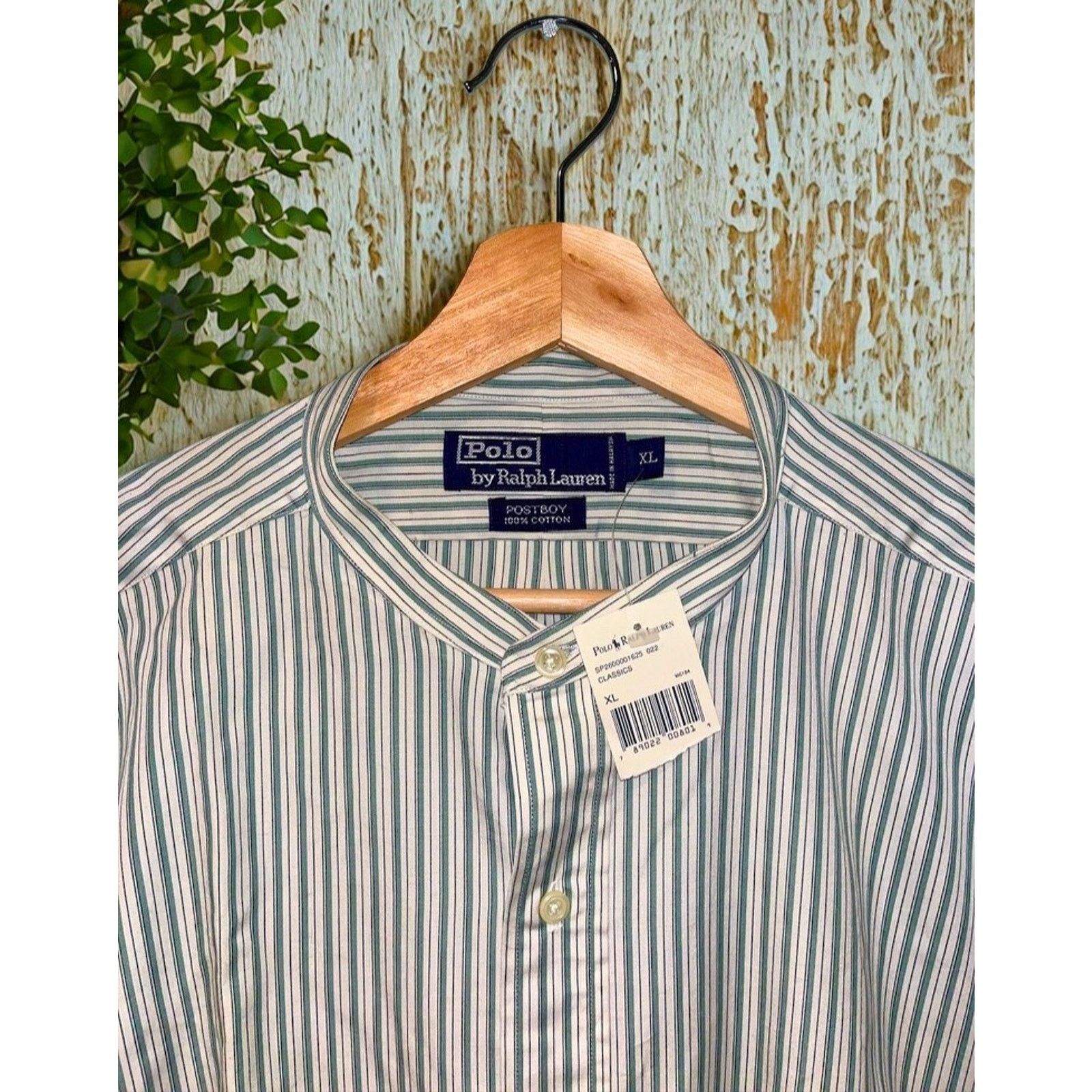 Polo Ralph Lauren Postboy Striped Button Shirt XL Deadstock