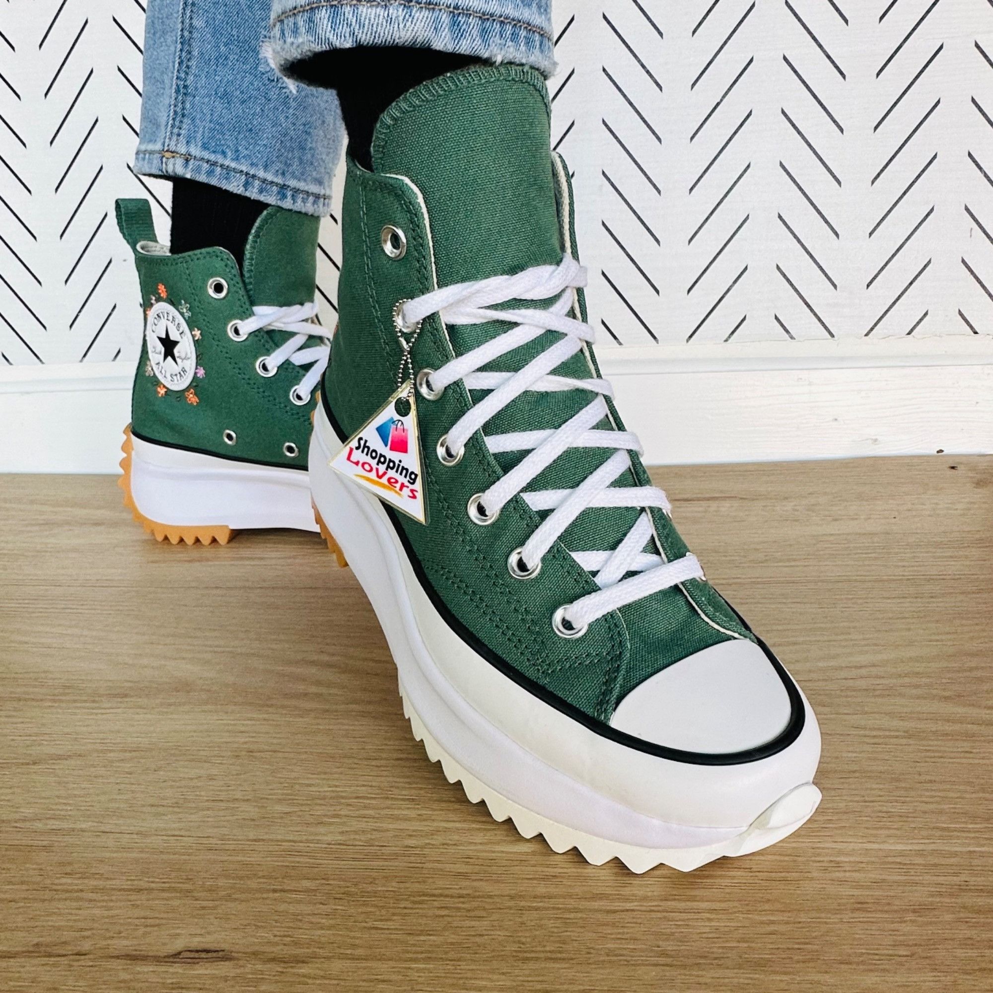 Converse ⭐Converse Run Star Hike Hi Platform 6.5 Women Shoes Floral G Size US 6.5 / IT 36.5 - 3 Thumbnail