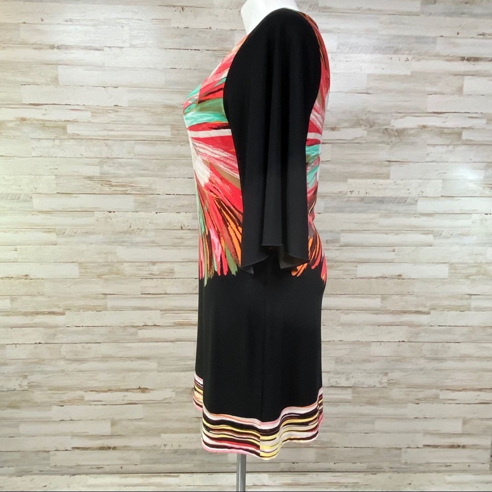 Other Fenn Wright Manson Floral Shift Dress Size 12 Black Coral Size XL / US 12-14 / IT 48-50 - 6 Thumbnail
