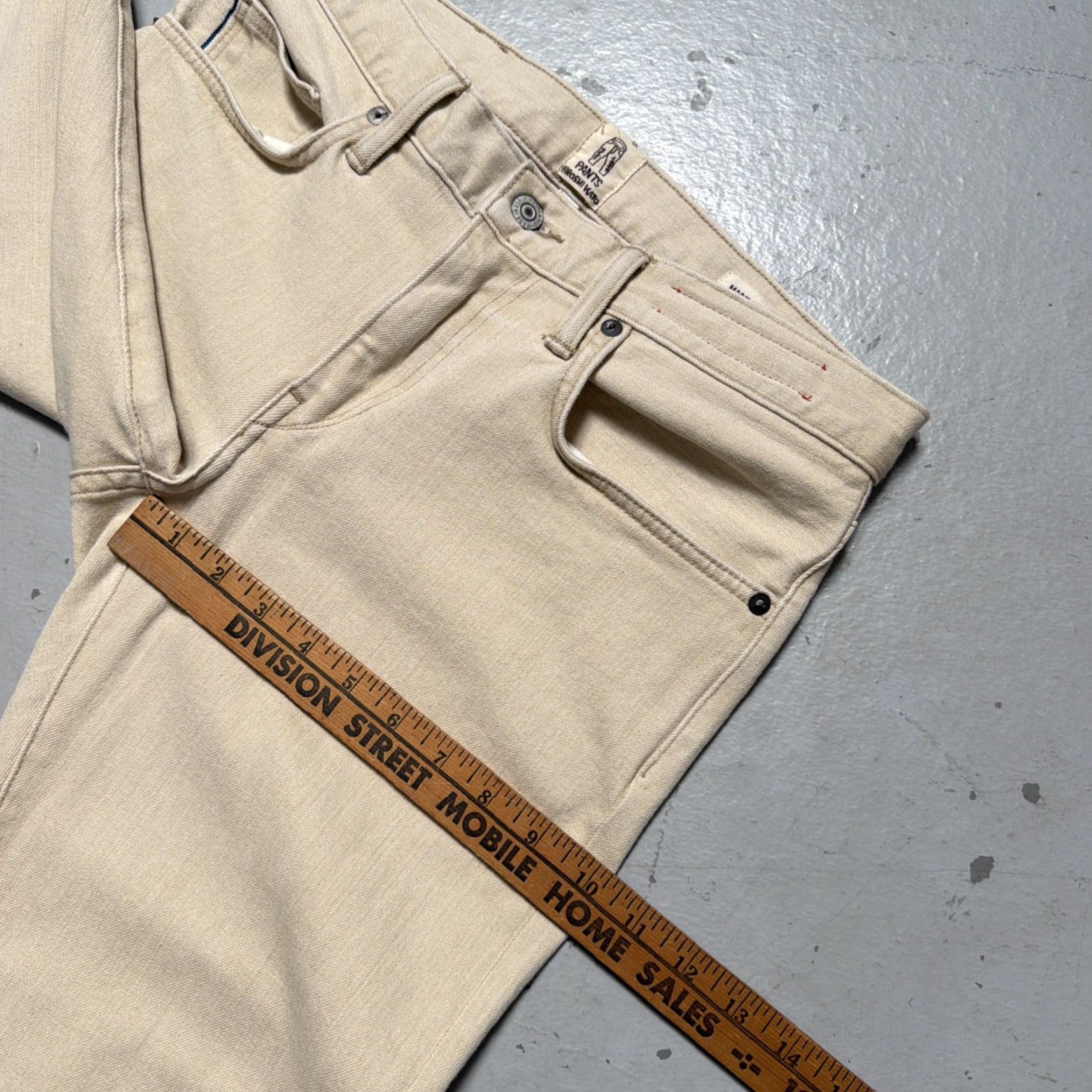 KATO Hiroshi Kato Pen Slim Selvedge Denim Jeans Chuck Made In USA 30 Slim Jeans Unisex Adults Natural 30 Mens Womens Boys Girls Size US 30 / EU 46 - 5 Thumbnail