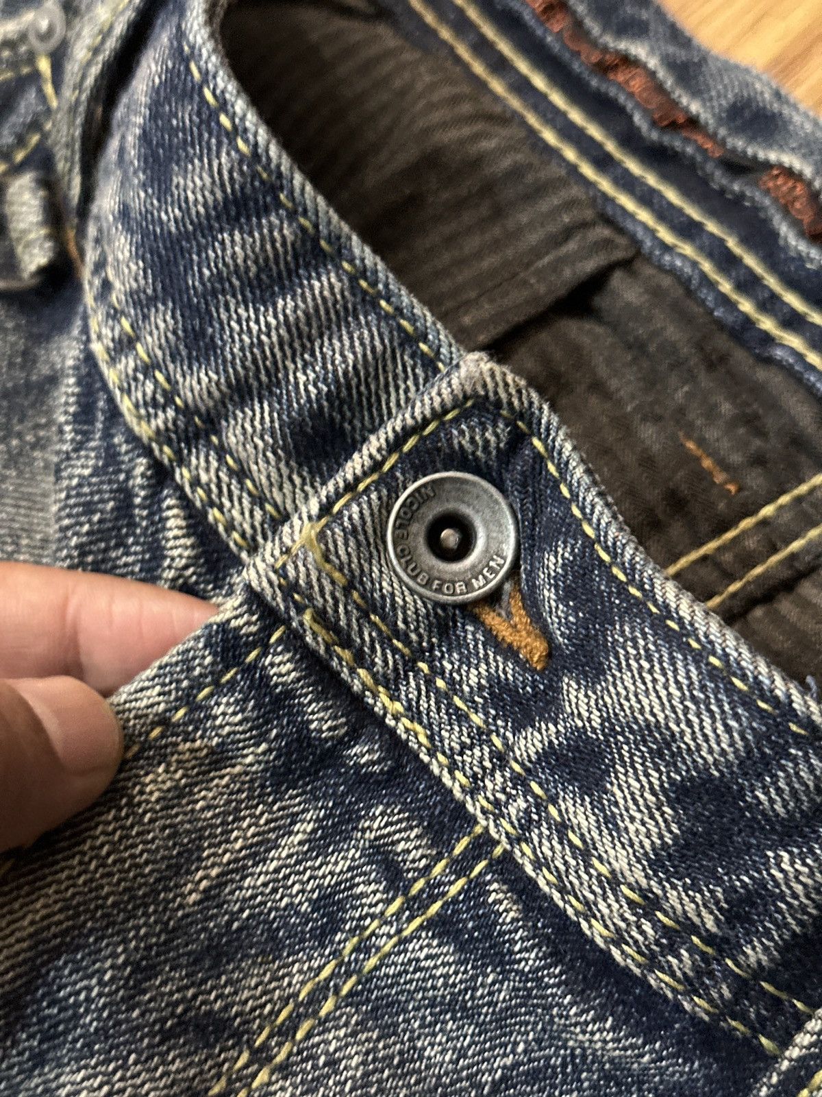 Nicole Club Nicole Club For Men Flare Multi Pocket Bondage Denim Jeans Size US 32 / EU 48 - 8 Thumbnail