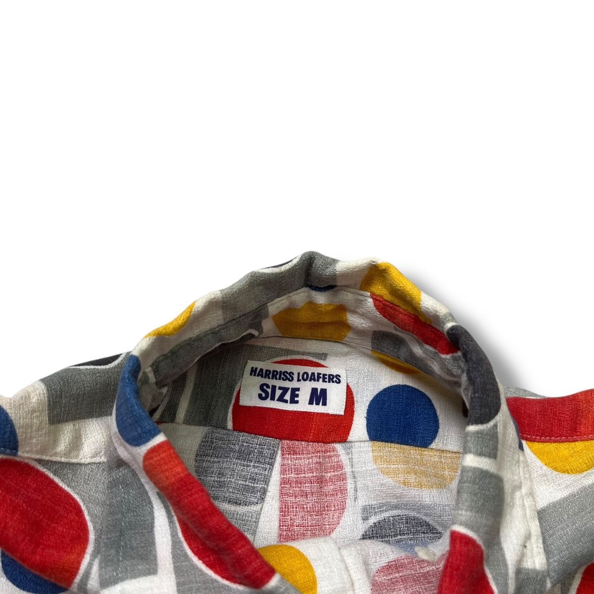 Yohji Yamamoto Vintage Harriss Loafers Geometric Print Shirt | Size M Size US M / EU 48-50 / 2 - 3 Thumbnail