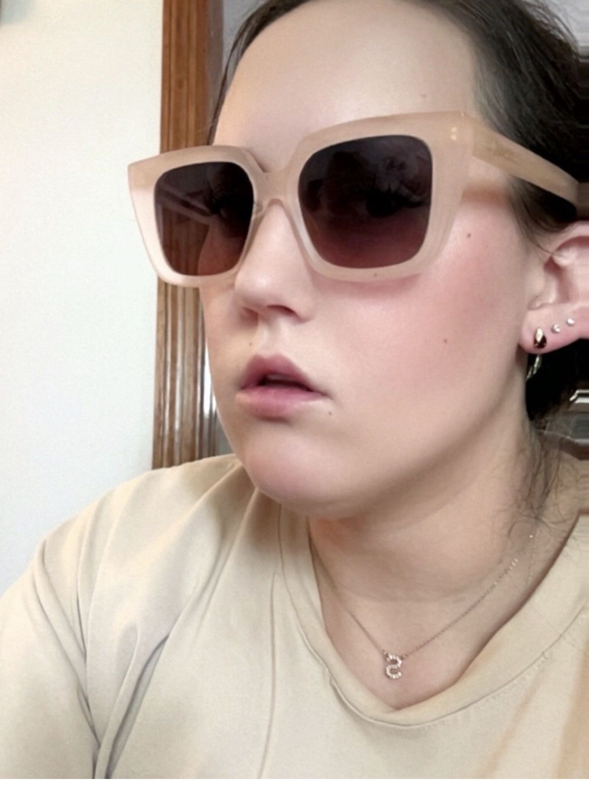 Dior Authentic DIOR DiorMidnight S1I Frosty Pink Sunglasses Size ONE SIZE - 9 Thumbnail