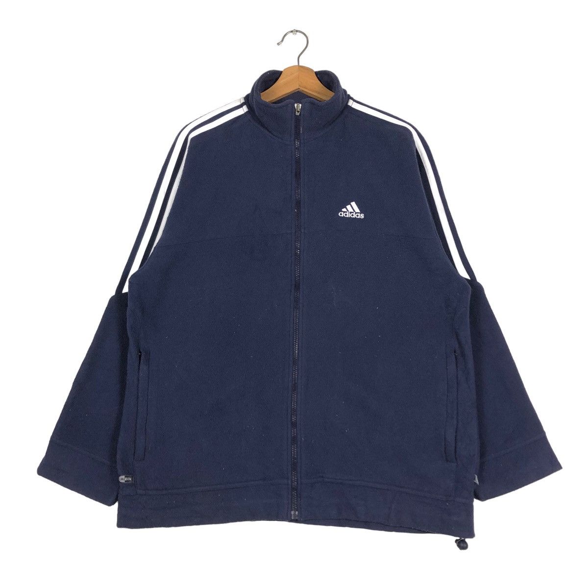 Adidas 🔥Training Wear Zipper Fleece Jacket Adidas Big Logo Size US L / EU 52-54 / 3 - 1 Thumbnail