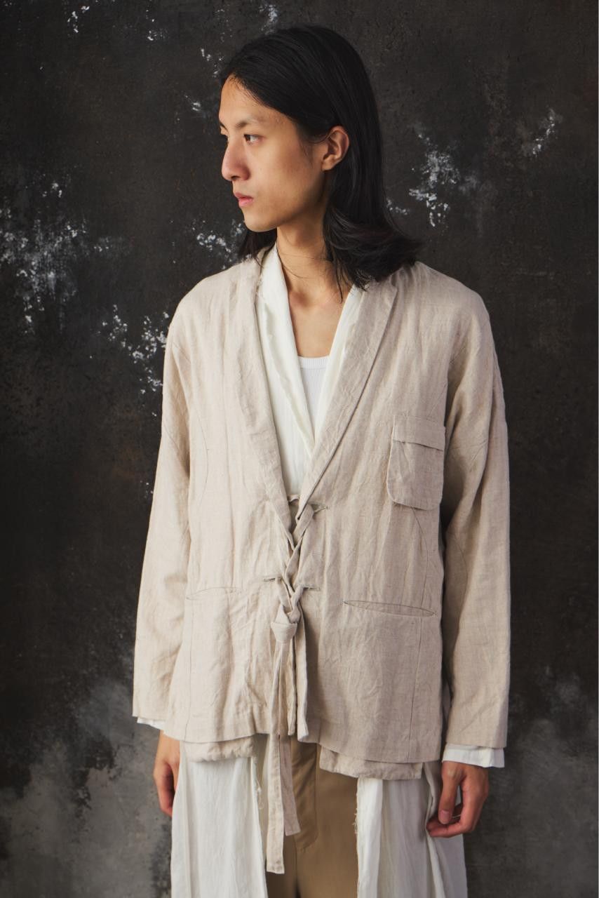 Other Project by H. T00513-1 Ross Brushed Linen Canvas Blazer Size US S / EU 44-46 / 1 - 4 Thumbnail