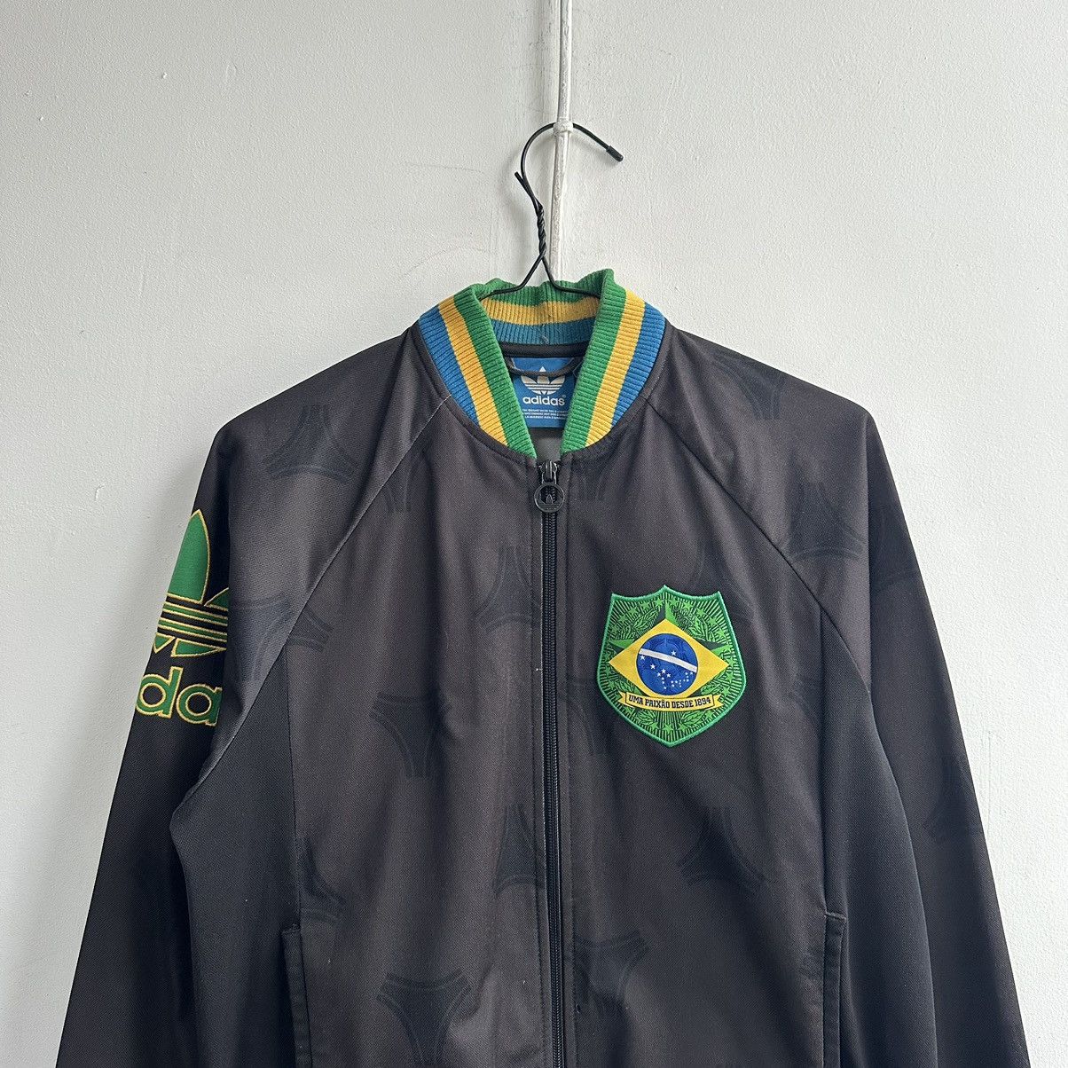 Adidas Adidas Brasil World Cup tracksuit top jacket rare Size US M / EU 48-50 / 2 - 7 Thumbnail