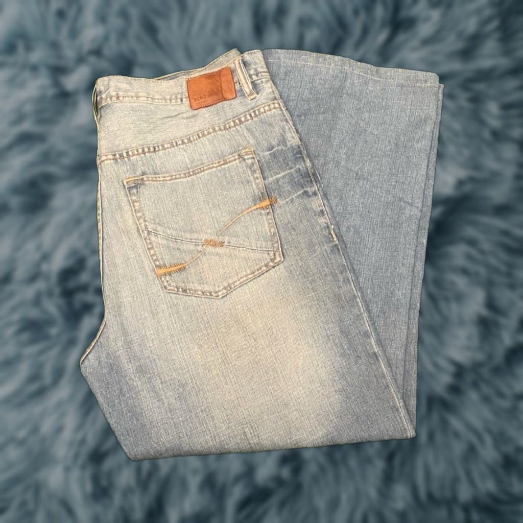 Ecko Unltd. VINTAGE Y2K Ecko Unltd Baggy Skater Grunge Jeans VTG Mens 38 Light Wash 38x32 TBD? Size US 38 / EU 54 - 1 Thumbnail