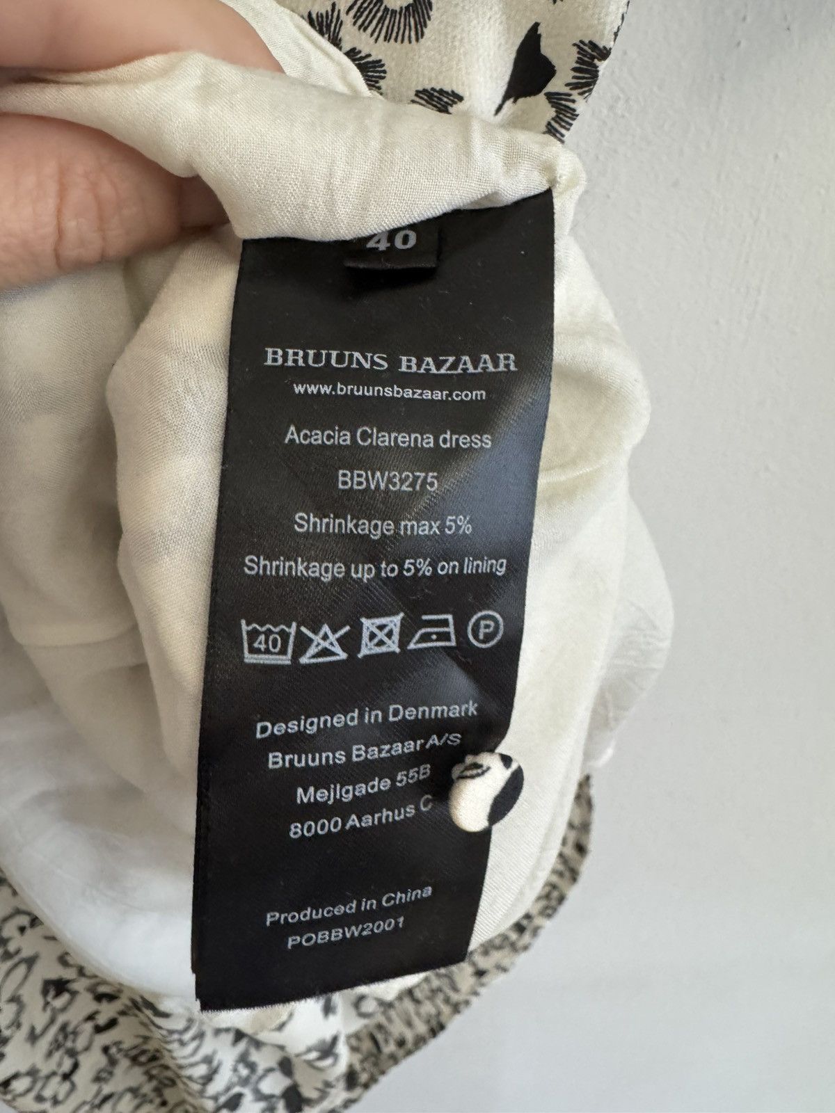 Bruuns Bazaar Bruuns Bazaar Acacia Clarena dress in white cream mosaic Size M / US 6-8 / IT 42-44 - 8 Thumbnail