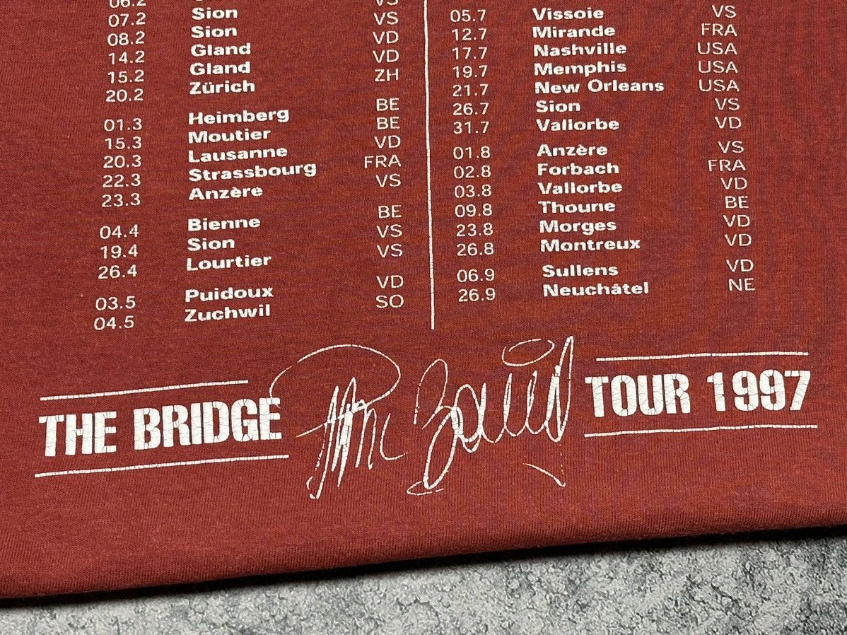 Band Tees Vintage Paul Mac Bonvin The Bridge 1997 Tour T-Shirt Size US L / EU 52-54 / 3 - 14 Thumbnail