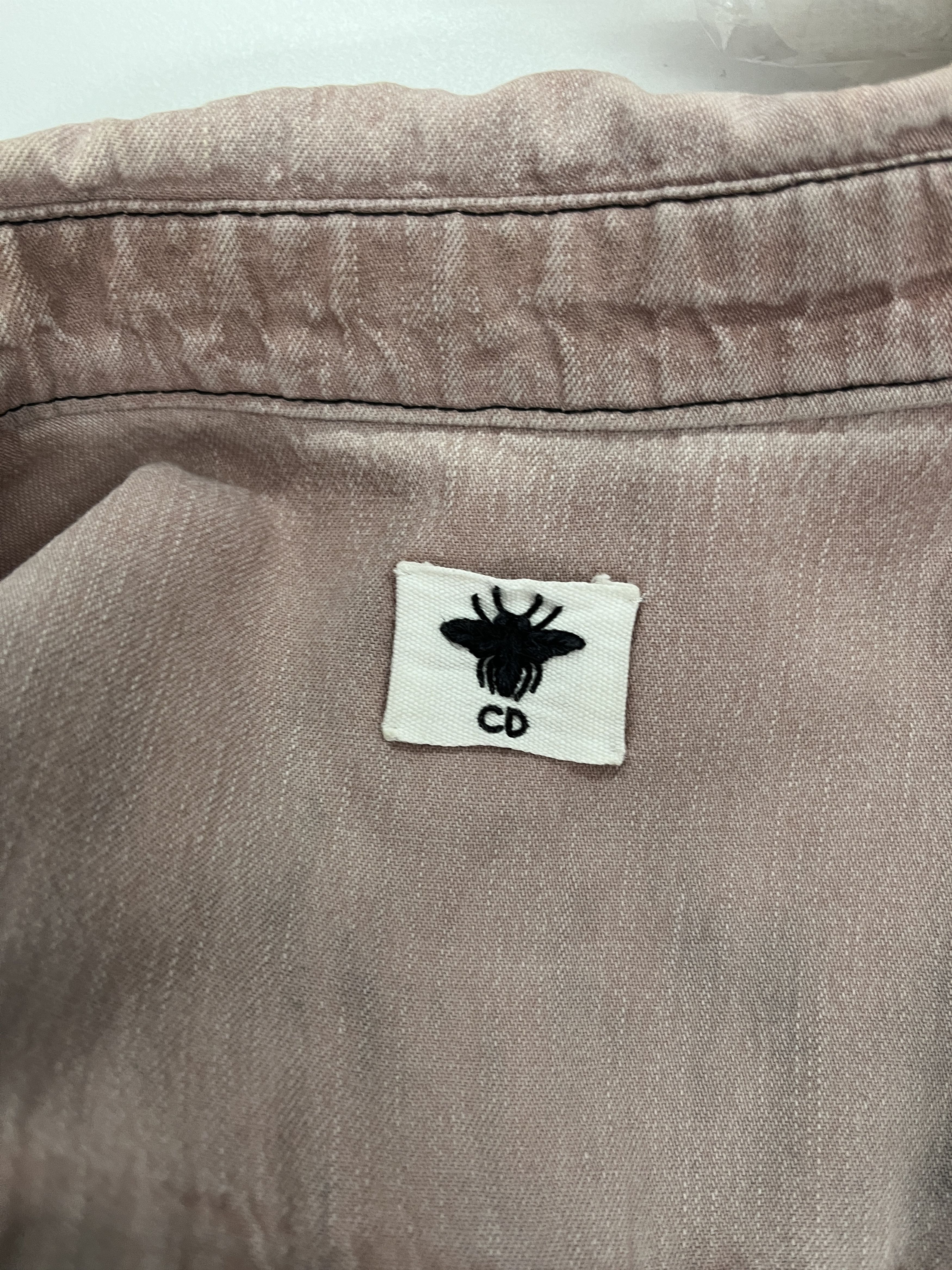 Dior Dirty Pink Tie-Dyed Dress With Signature Logo Size XS / US 0-2 / IT 36-38 - 3 Thumbnail
