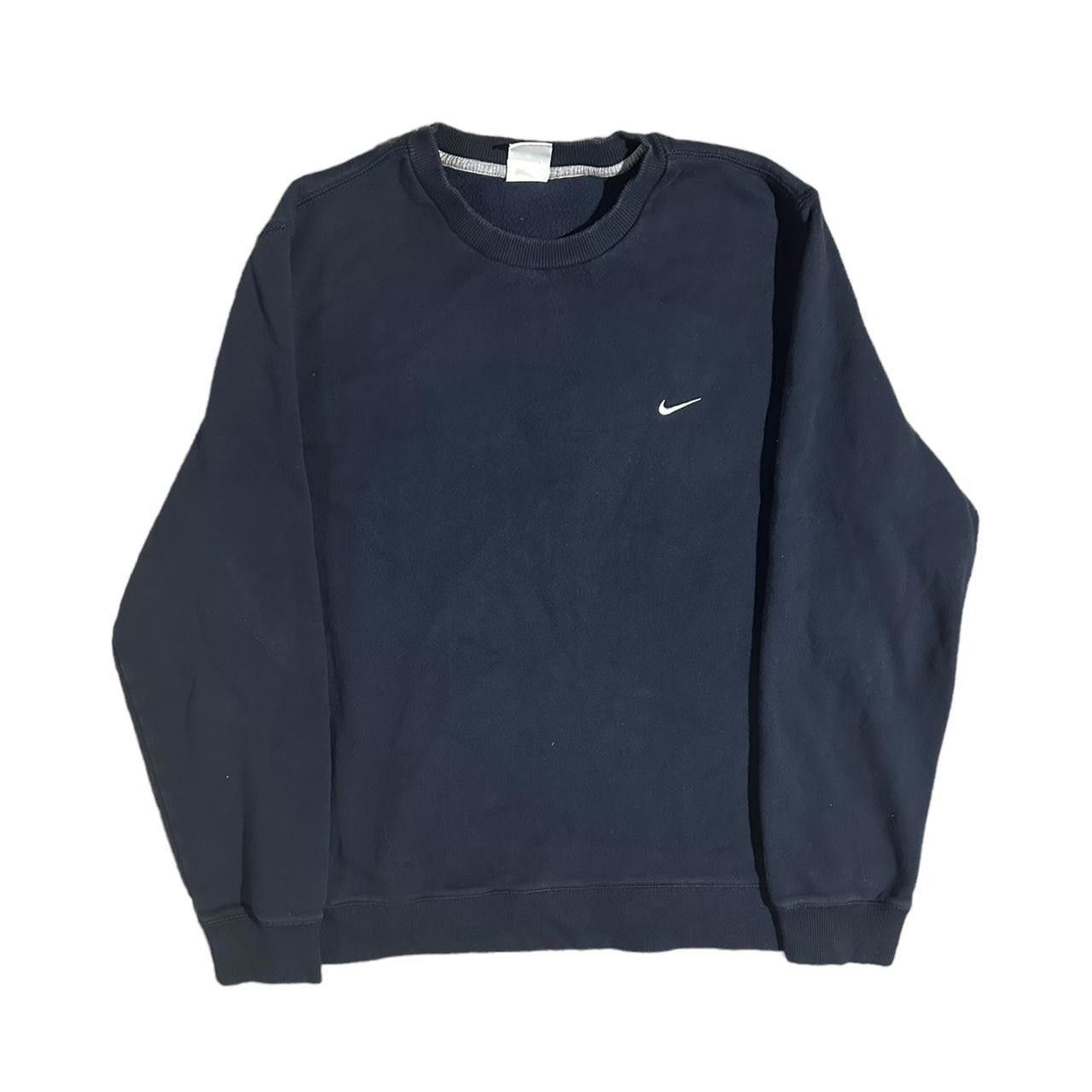 Nike Y2k Nike Swoosh Navy Blue Sweatshirt Size US XL / EU 56 / 4 - 1 Thumbnail