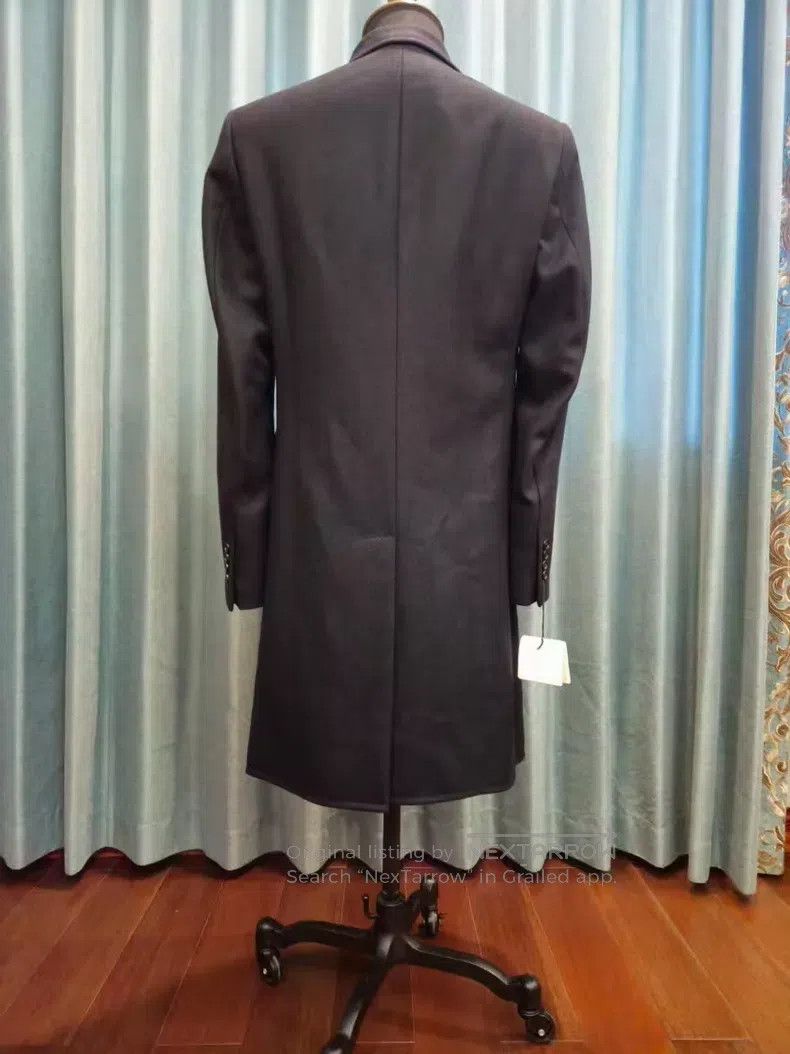 Hermes Hermes Navy blue wool cashmere mixed wool blend coat suit Size US S / EU 44-46 / 1 - 2 Thumbnail