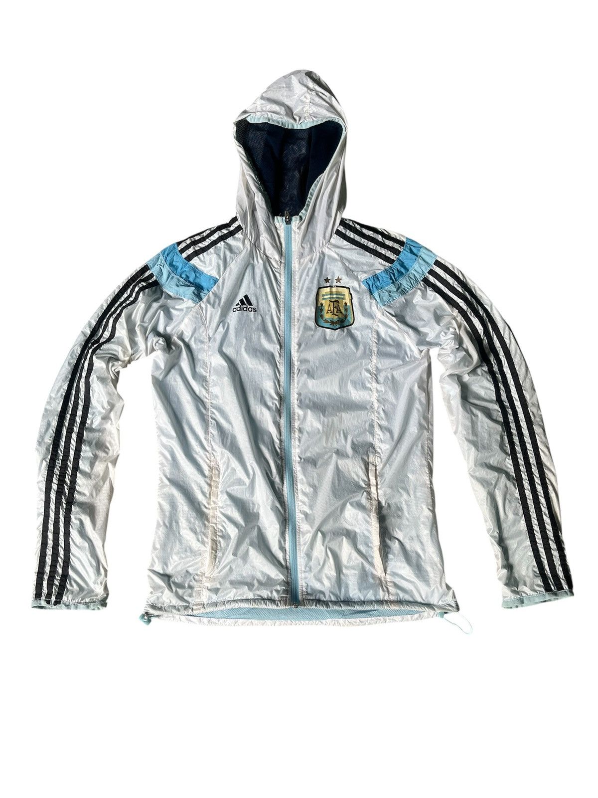 Adidas Argentina Messi 2014 Adidas Rain Jacket D83719 Size US M / EU 48-50 / 2 - 1 Thumbnail