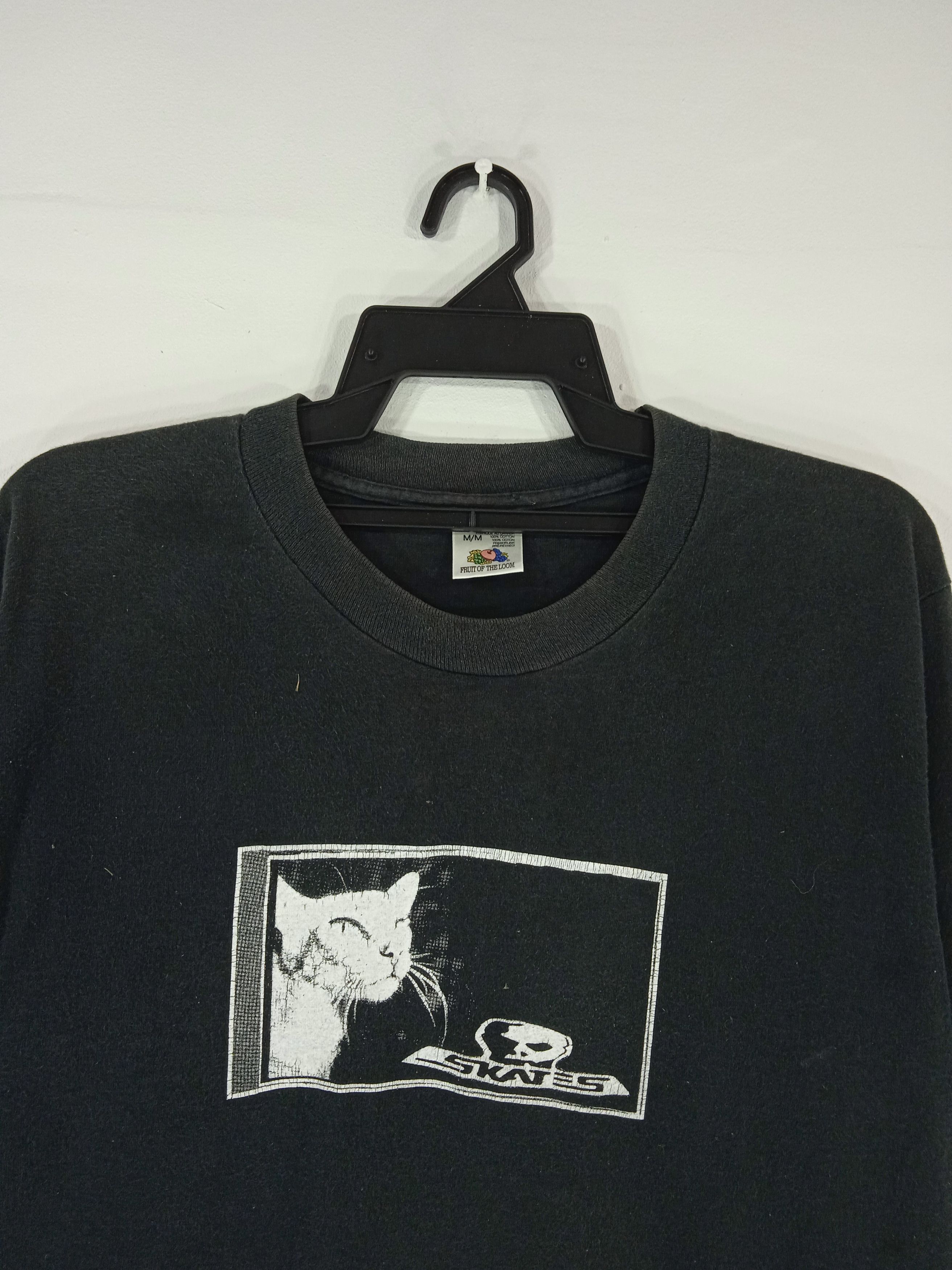 Vintage Vintage Skull Skate Streetwear 90's Single Stich Tshirt Size US M / EU 48-50 / 2 - 5 Thumbnail