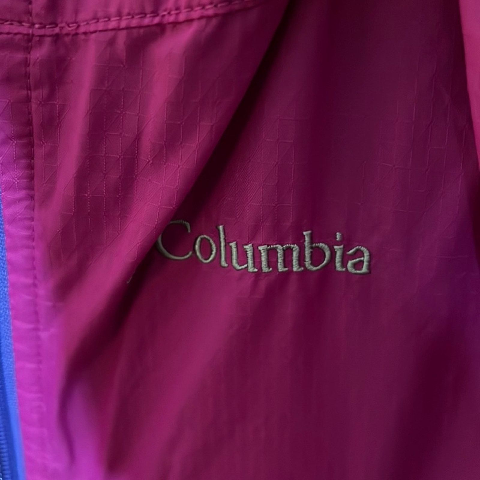 Columbia Columbia Girls Purple/Pink Colorblock Windbreaker Size 10/12 Size M / US 6-8 / IT 42-44 - 4 Thumbnail