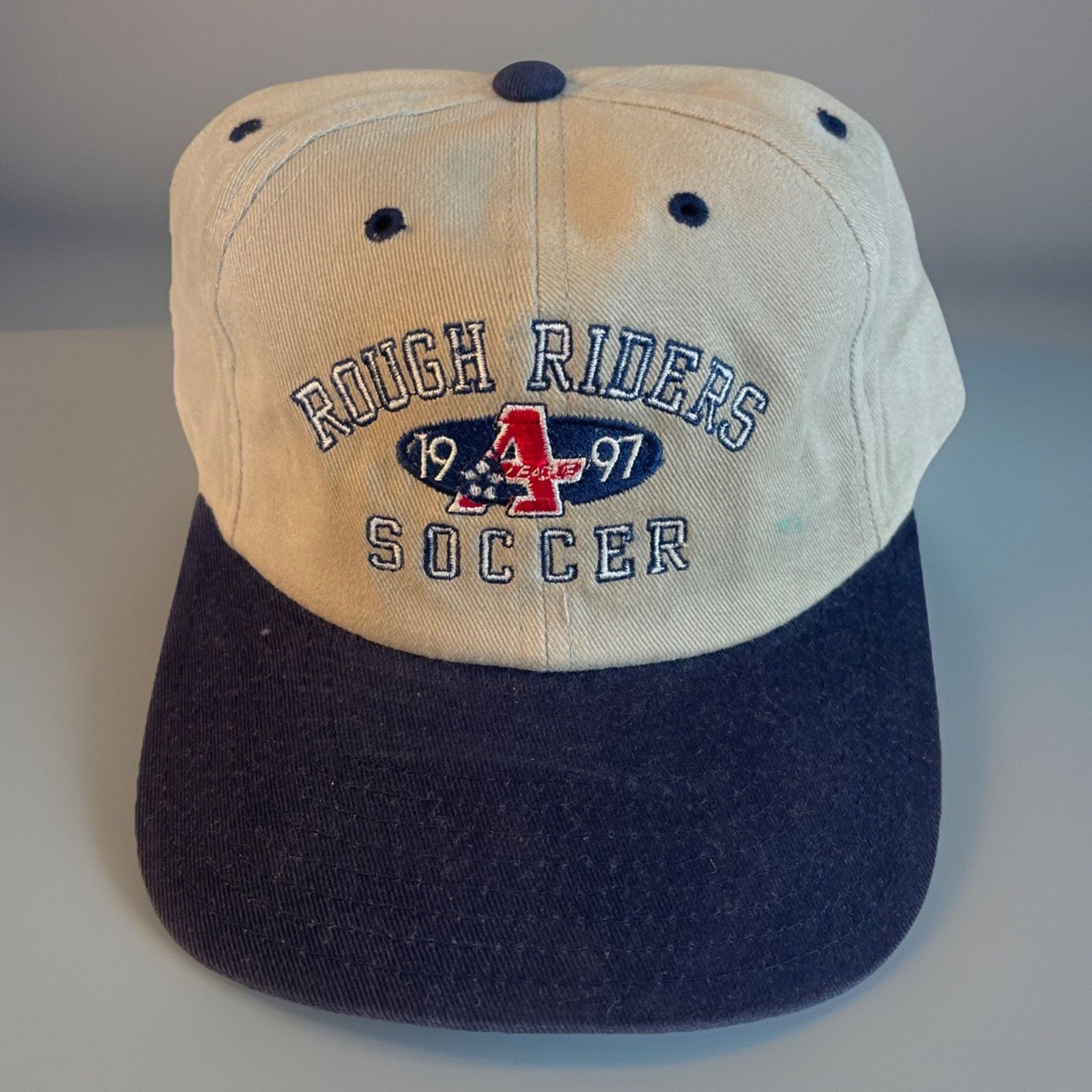 Vintage Vtg USISL League Long Island Rough Riders SnapBack Broken Size ONE SIZE - 1 Thumbnail