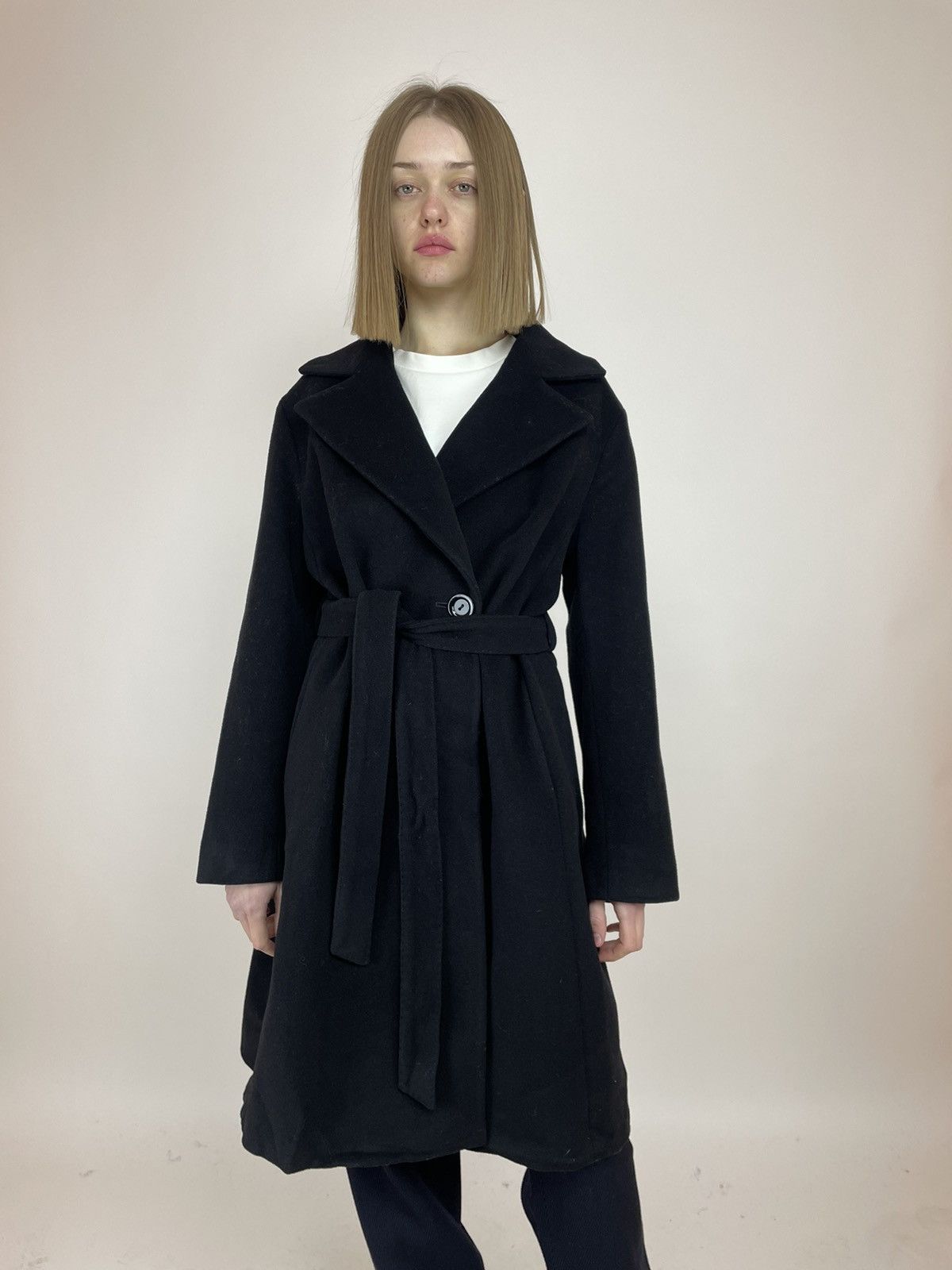 Cinzia Rocca CINZIA ROCCA Wool/Cashmere Belted coat Womens size US 10 Size L / US 10 / IT 46 - 2 Thumbnail