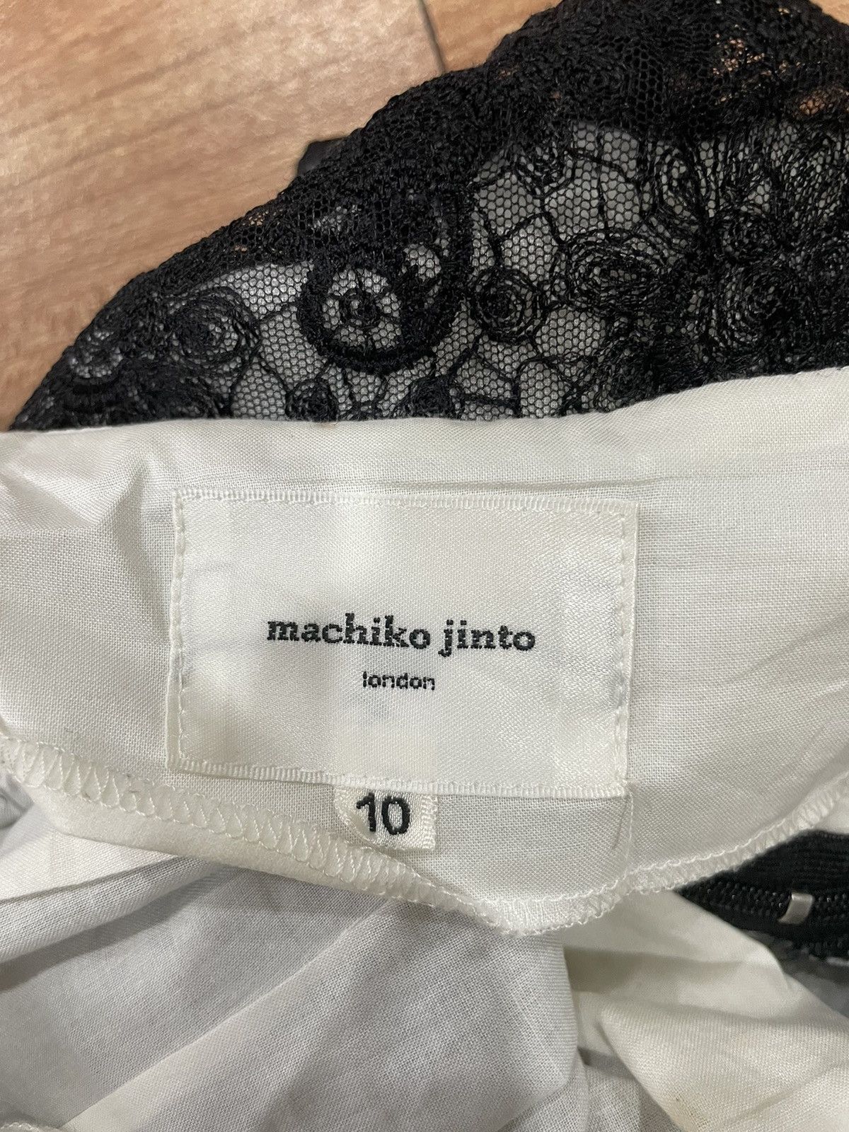 Japanese Brand Machiko Jinto layered mesh skirt Size 29" - 5 Thumbnail