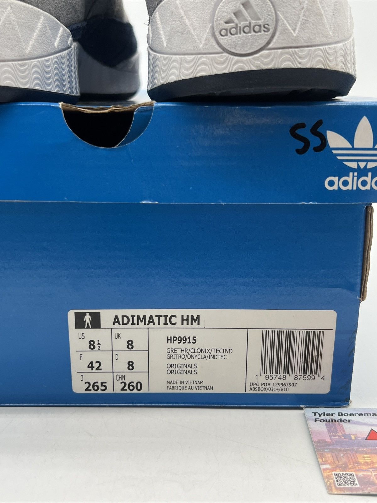 Adidas Human made x adimatic grey tech indigo Size US 8.5 / EU 41-42 - 6 Thumbnail