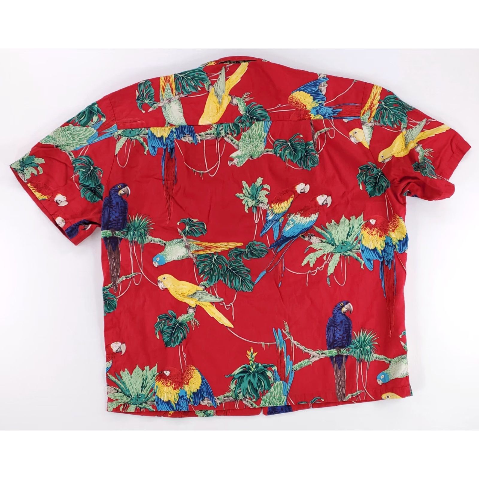 Paradise Found Paradise Found Magnum PI Hawaiian Shirt Button Up Red Parrots Mens XL Size US XL / EU 56 / 4 - 5 Thumbnail