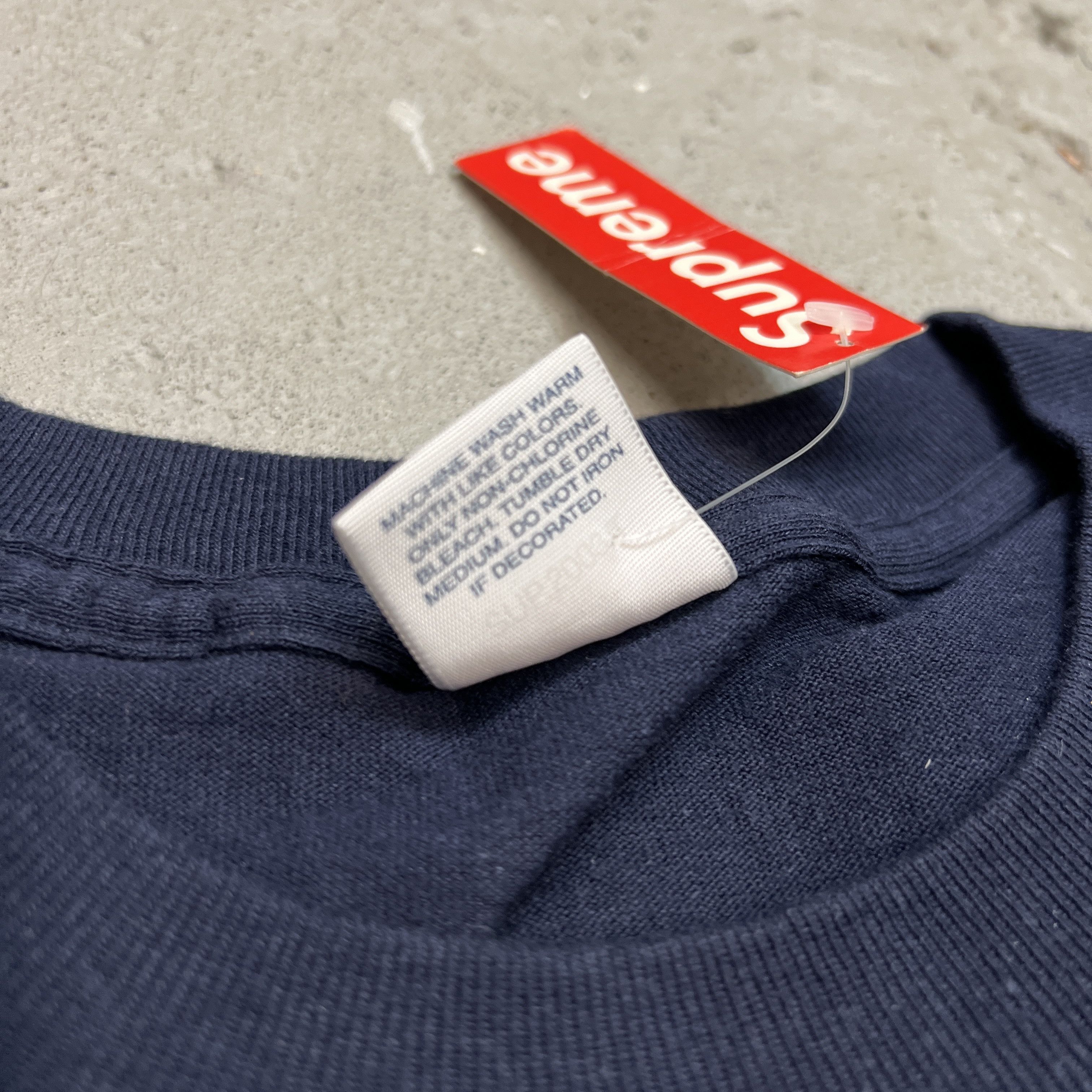 Supreme × Vintage Early 2000s Supreme Navy on Navy Box Logo Bogo 