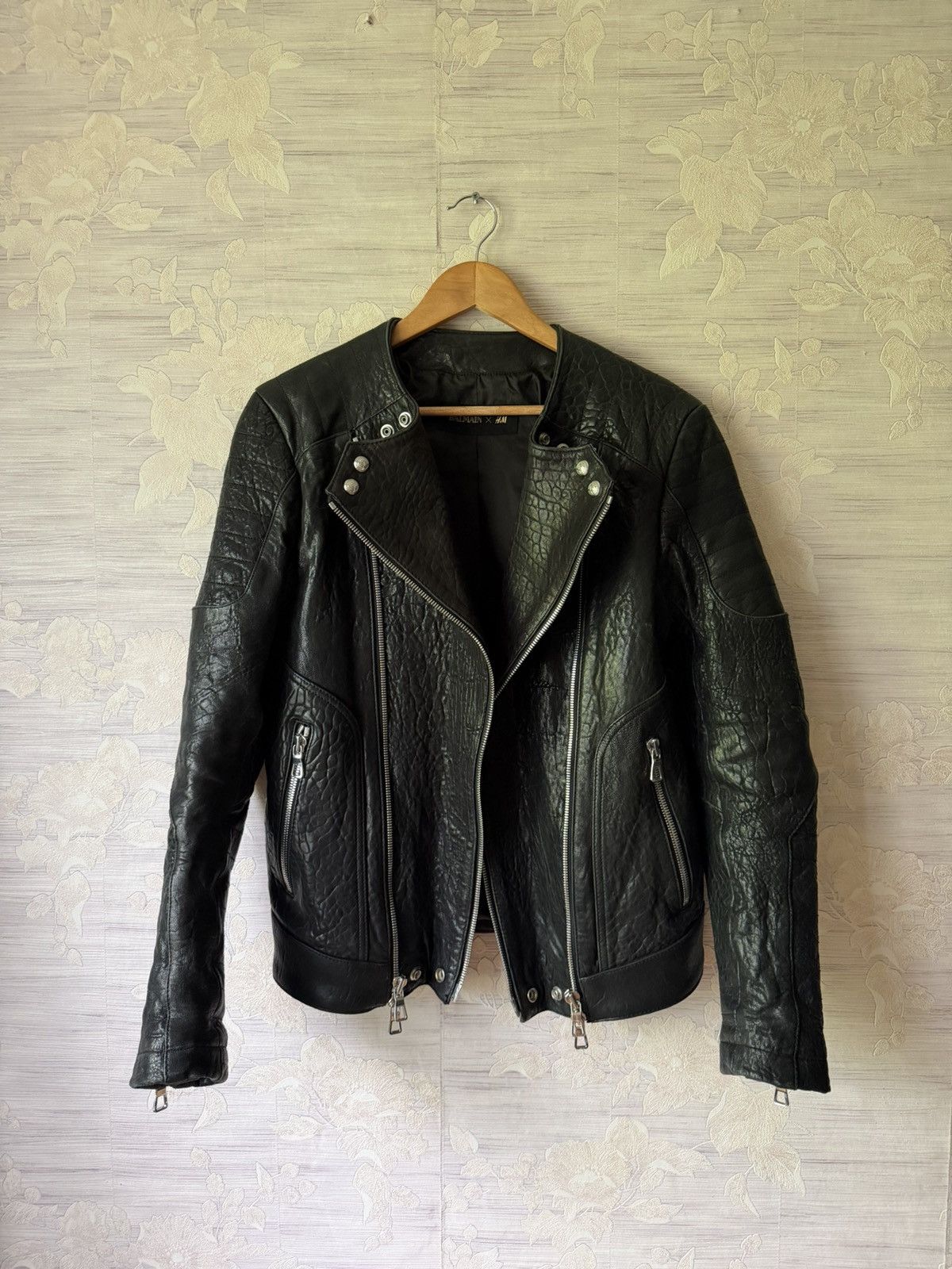 Balmain × H&M Balmain x H&M AW15 Double-Zipper Biker Leather Jacket Size US S / EU 44-46 / 1 - 18 Thumbnail