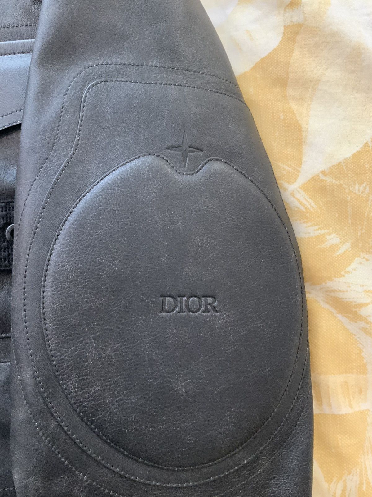 Dior × Stone Island Dior x Stone Island Leather Field Jacket Size US M / EU 48-50 / 2 - 12 Thumbnail