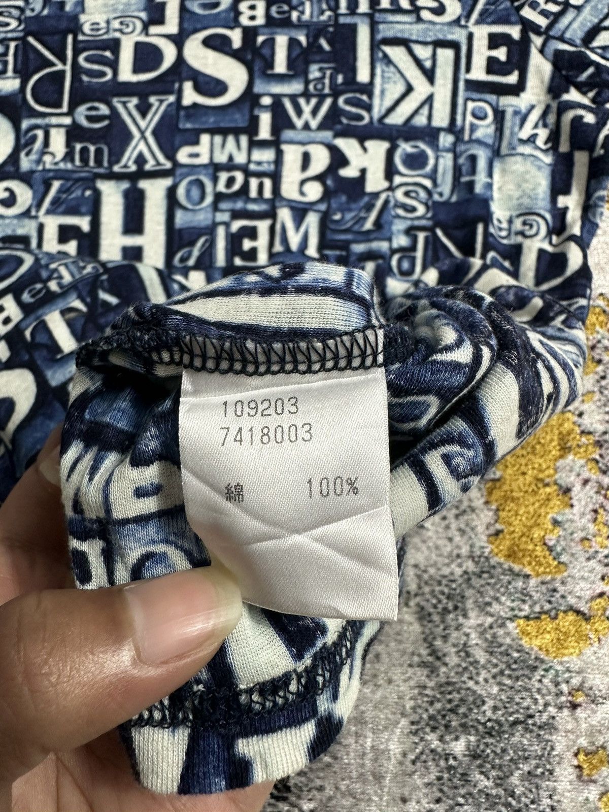 Japanese Brand CRAZY ECOLE ALL OVER PRINTED LETTER LGB STYLE Size M / US 6-8 / IT 42-44 - 6 Thumbnail