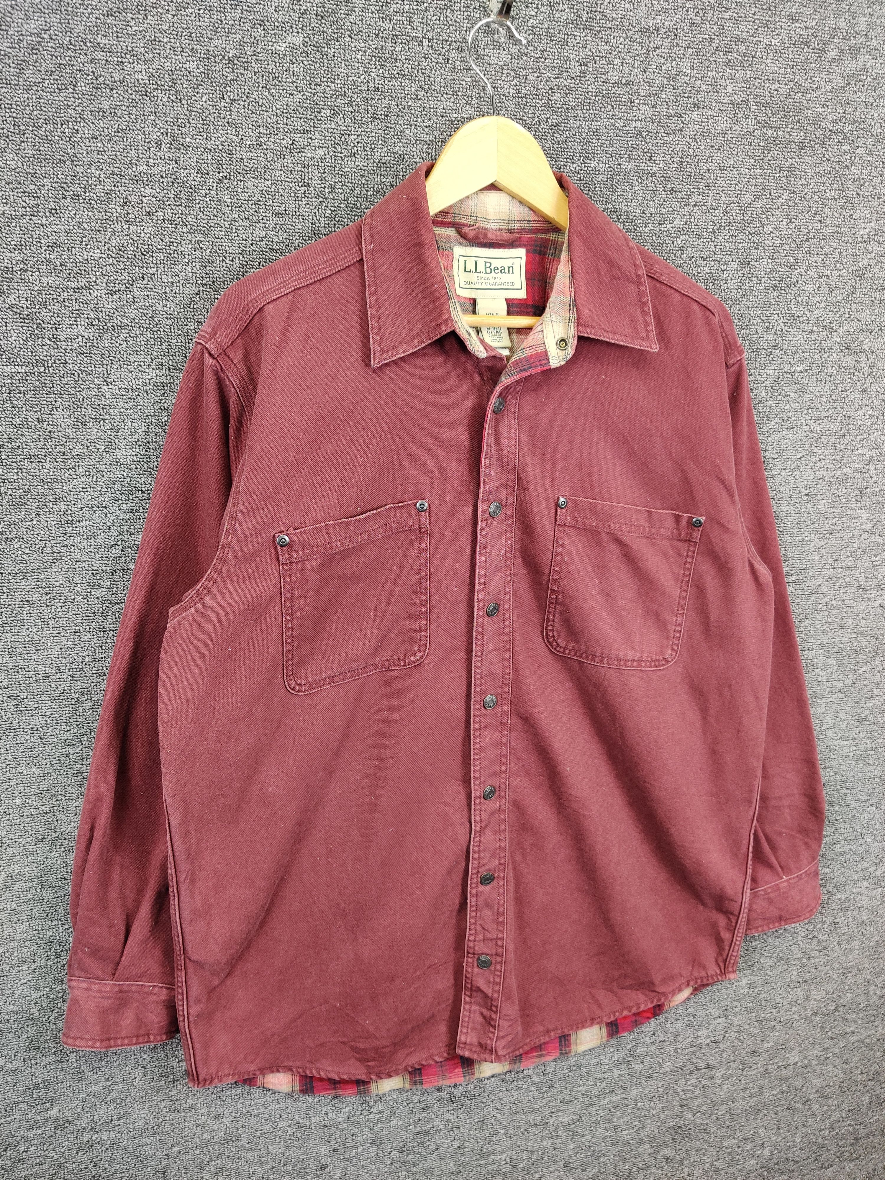 L.L. Bean Vintage L.L. Bean Plaid Lined Overshirt Jacket Size US M / EU 48-50 / 2 - 5 Thumbnail