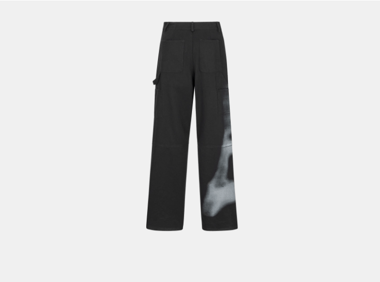 Dior o1w1db11225 427P56 Cargo Pant in Black/White Size 26" / US 2 / IT 38 - 2 Thumbnail